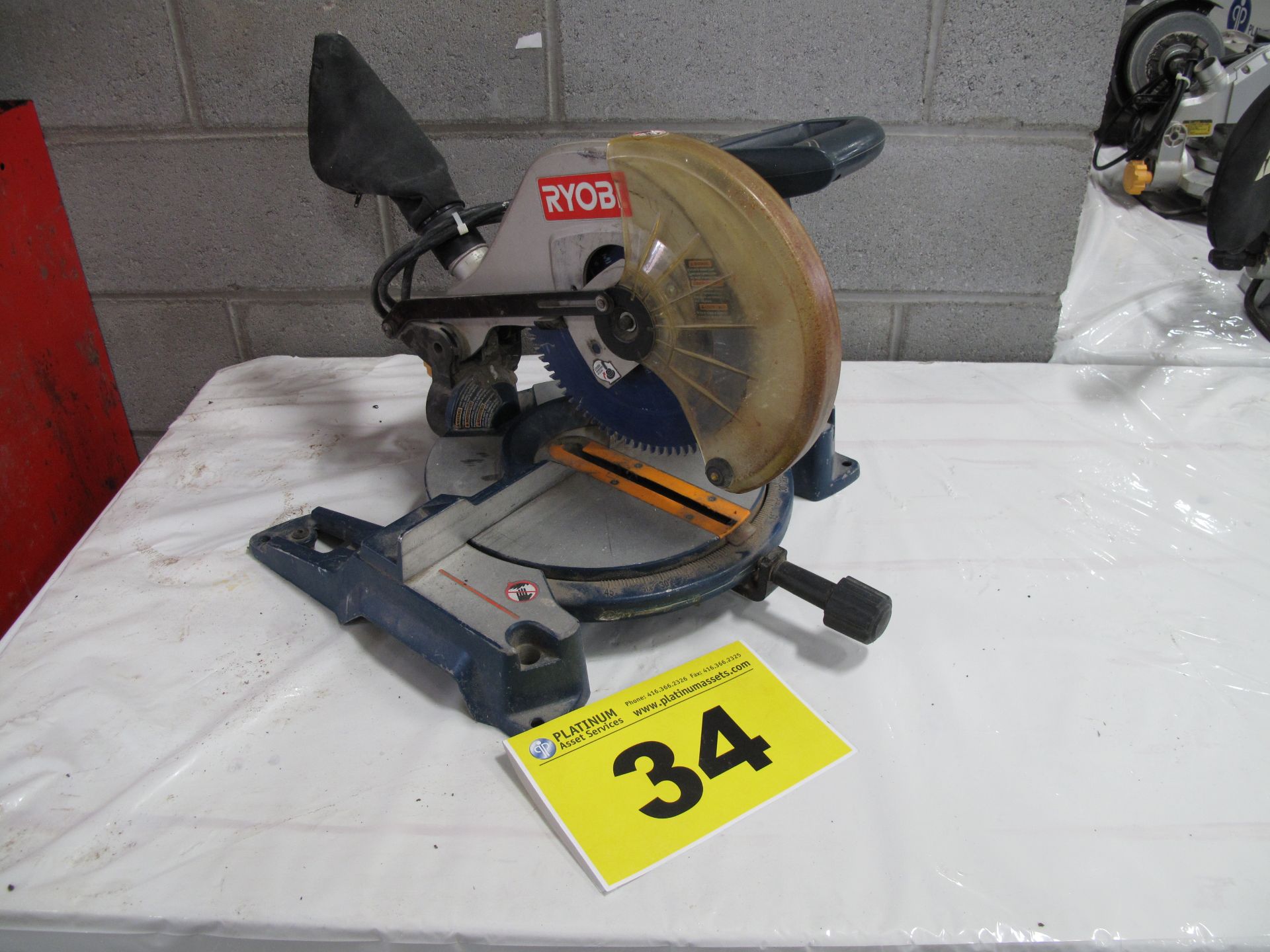 RYOBI, TS 1343L, 10", MITER SAW, 5,500 RPM, 14 AMP, 110 VAC