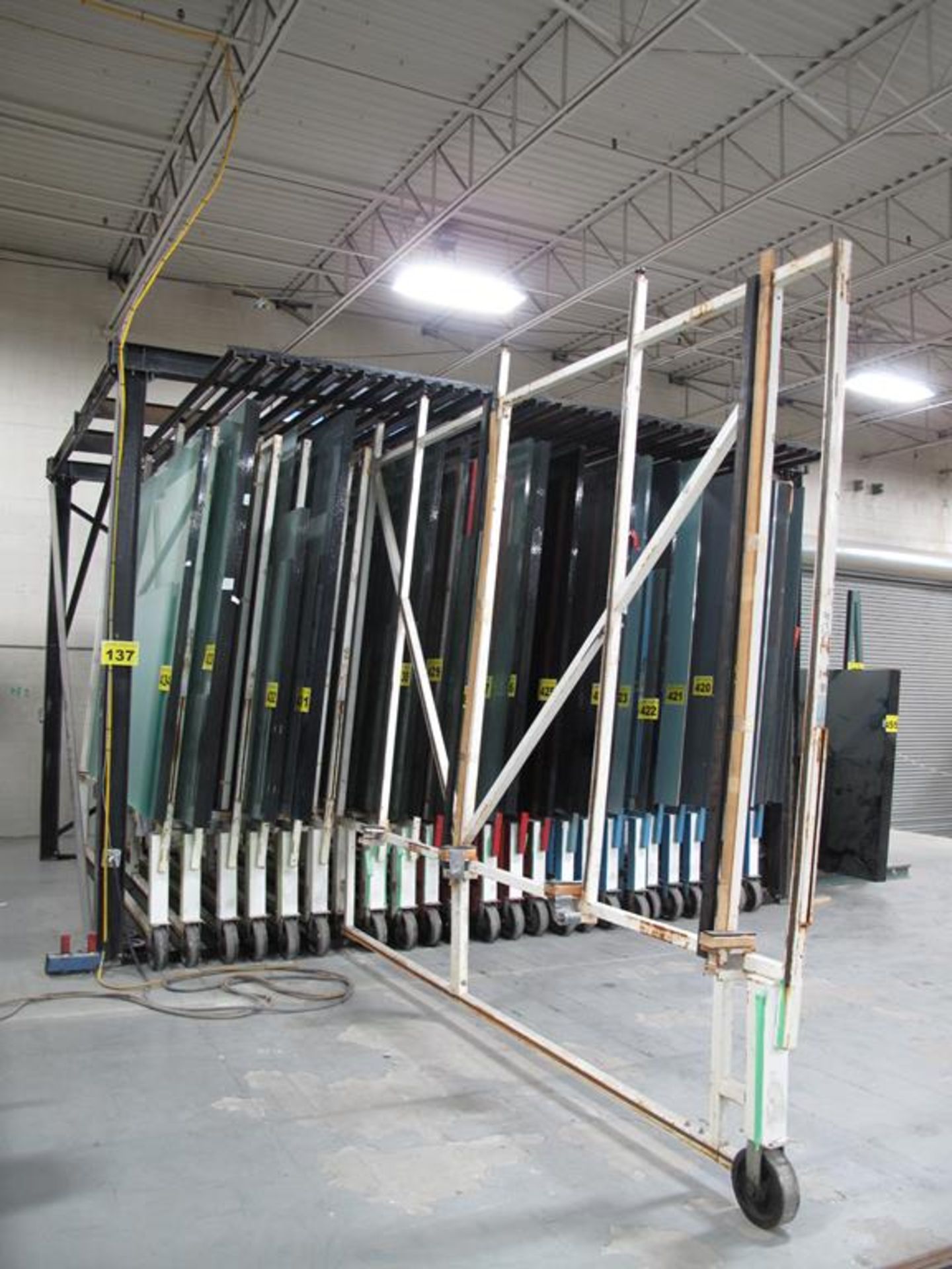 BROMER, 24 DRAWER, GLASS STORAGE SYSTEM, MAX GLASS SIZE 96" T X 140" LONG, MAX CAPACITY 4500 LBS. - Image 2 of 5