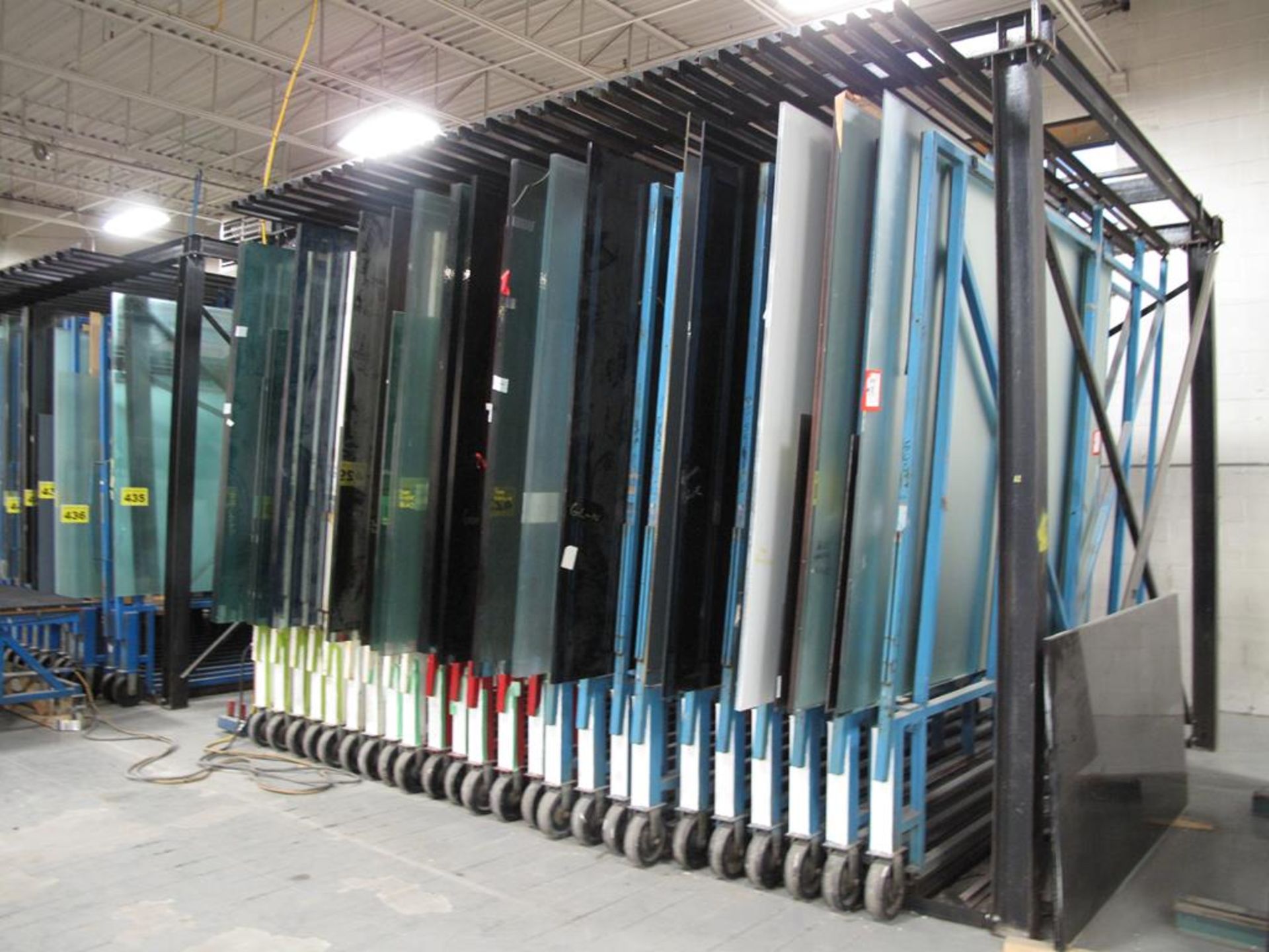 BROMER, 24 DRAWER, GLASS STORAGE SYSTEM, MAX GLASS SIZE 96" T X 140" LONG, MAX CAPACITY 4500 LBS. - Image 3 of 5