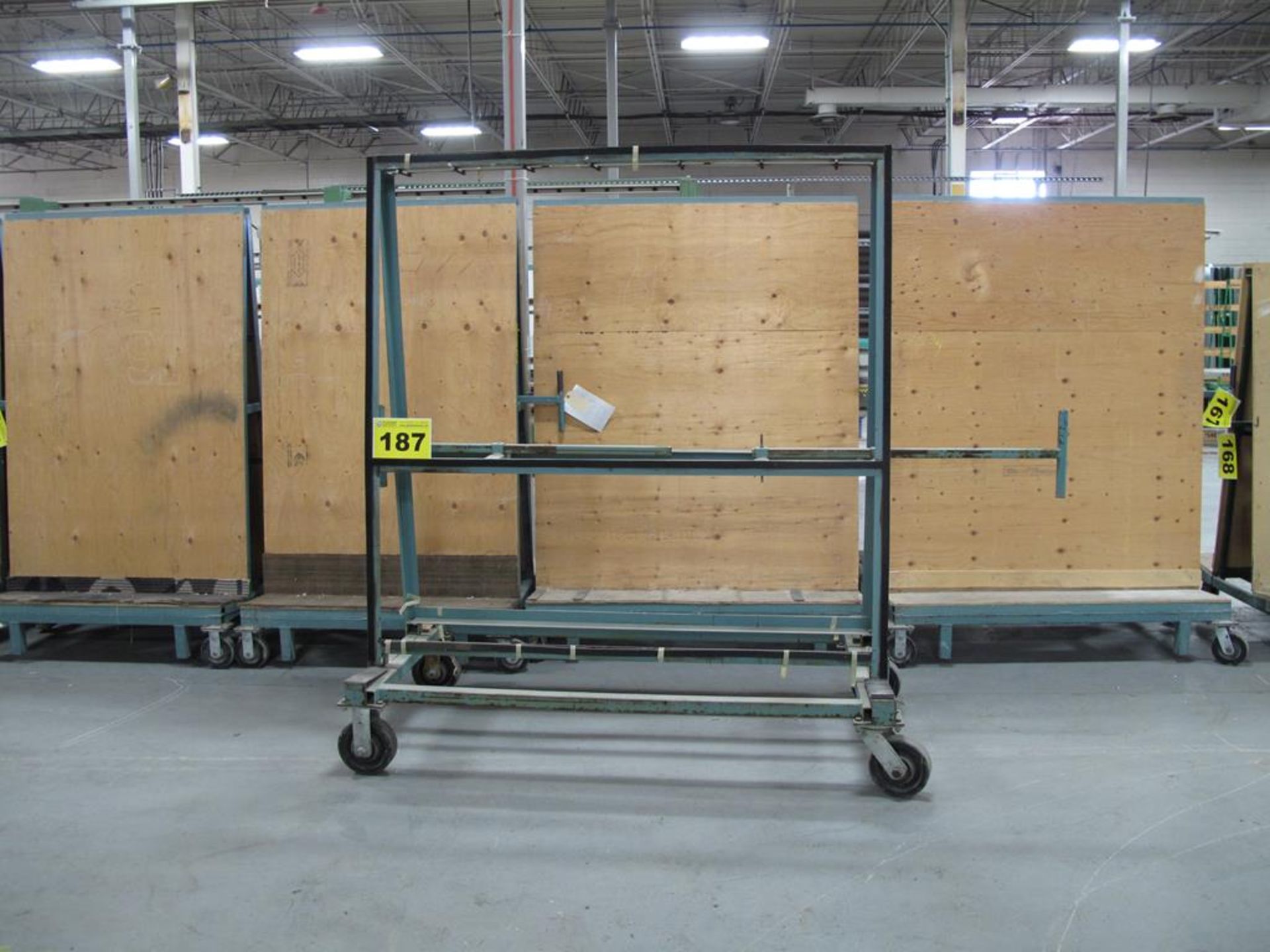 ROLLTECH, 6' X 6' X 3', ROLLING GLASS PRODUCTION CART