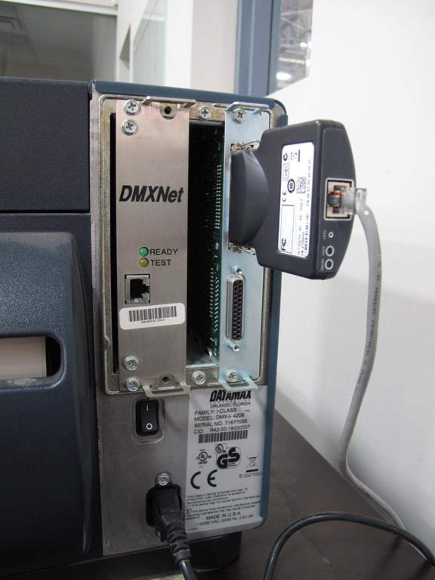 DATAMAX, DMX-I 4208, LABEL PRINTER, S/N 71877056 - Image 3 of 4