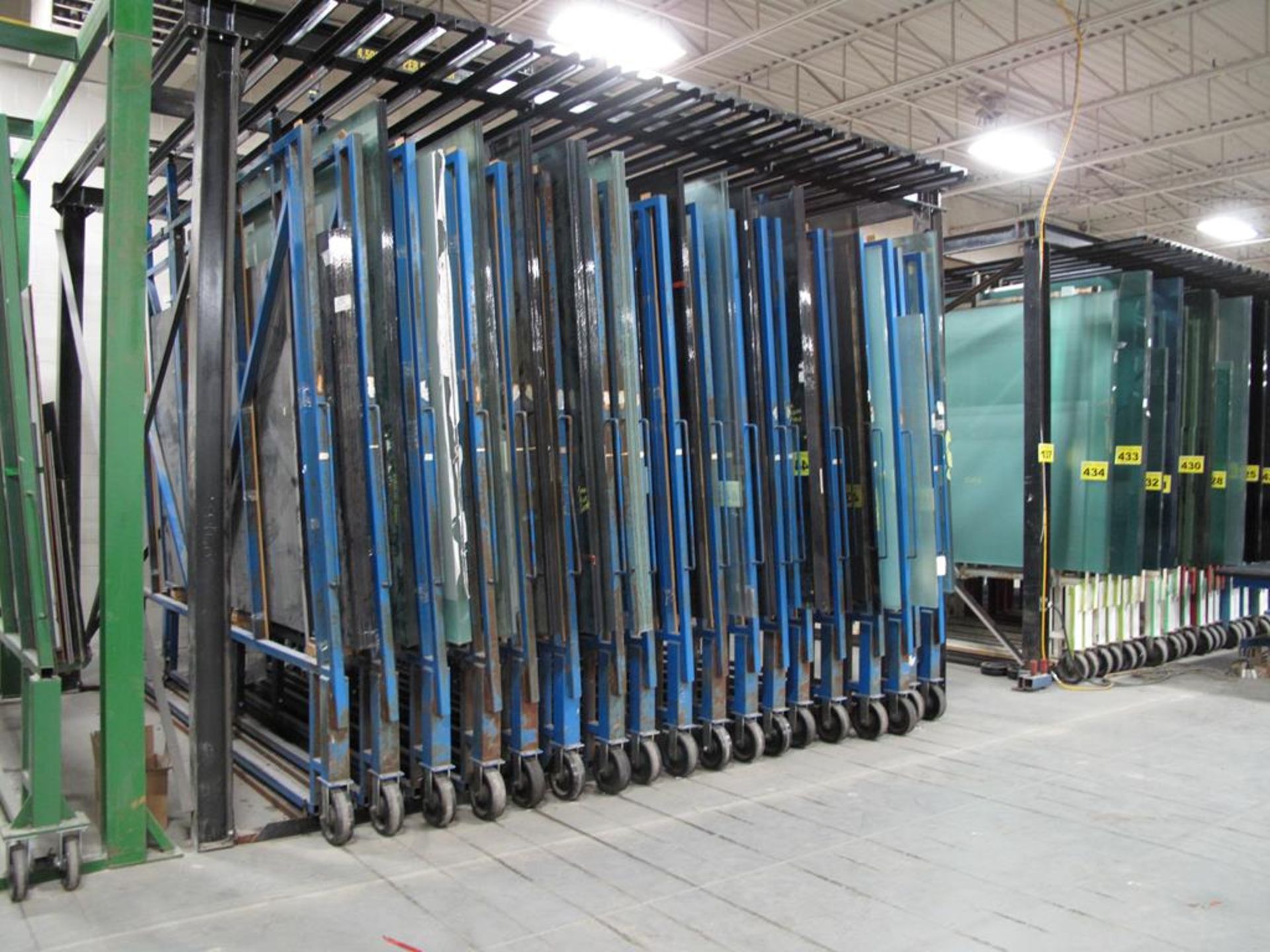 BROMER, 18 DRAWER, GLASS STORAGE SYSTEM, MAX GLASS SIZE 96" T X 140" LONG, MAX CAPACITY 4500 LBS. - Image 3 of 5
