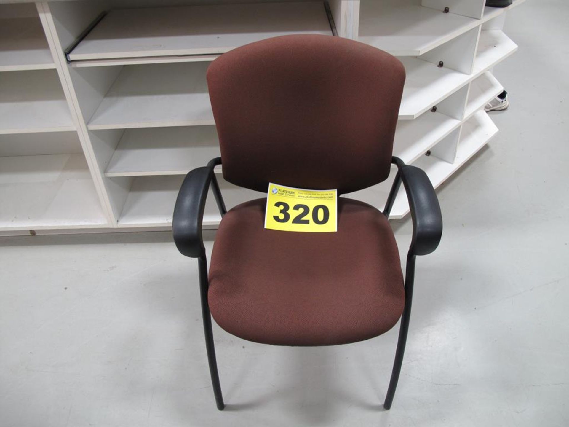OFFICE CHAIR, BROWN, CLOTH
