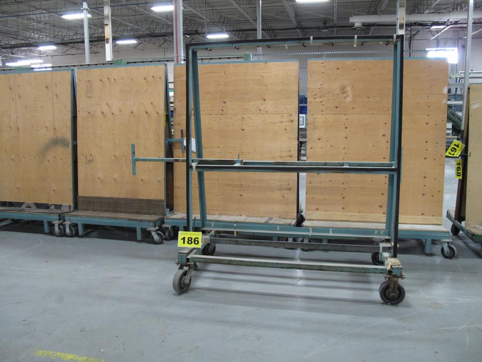 ROLLTECH, 6' X 6' X 3', ROLLING GLASS PRODUCTION CART