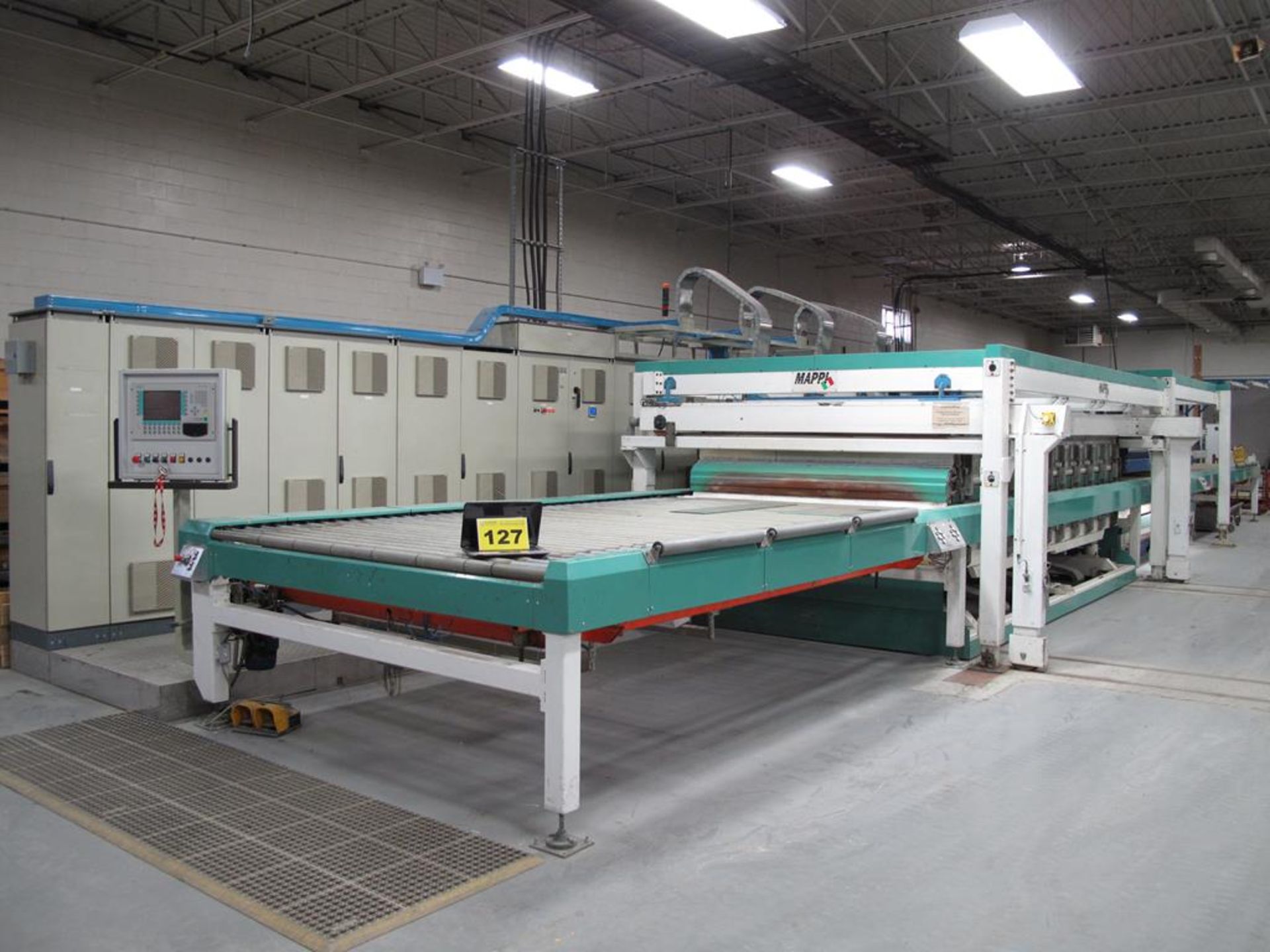 MAPPI, AU 1F 1S 1800-3800 0.3 S.R.A., 72", GLASS TEMPERING FURNACE, S/N 2160, 2001 (ELECTRICAL