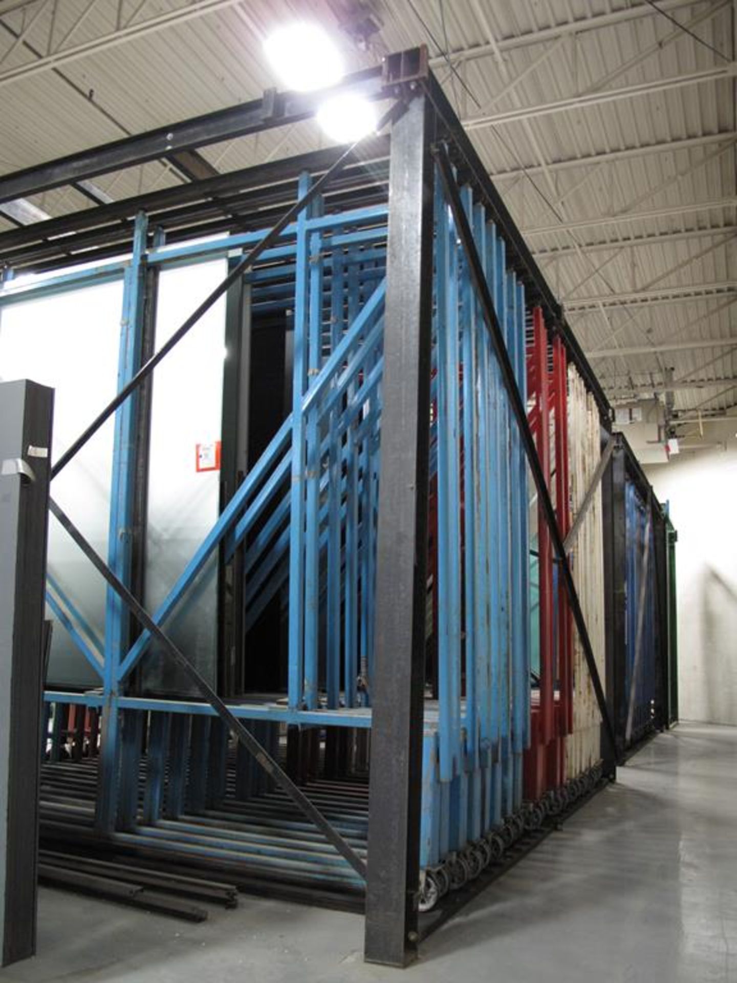 BROMER, 24 DRAWER, GLASS STORAGE SYSTEM, MAX GLASS SIZE 96" T X 140" LONG, MAX CAPACITY 4500 LBS. - Image 4 of 5