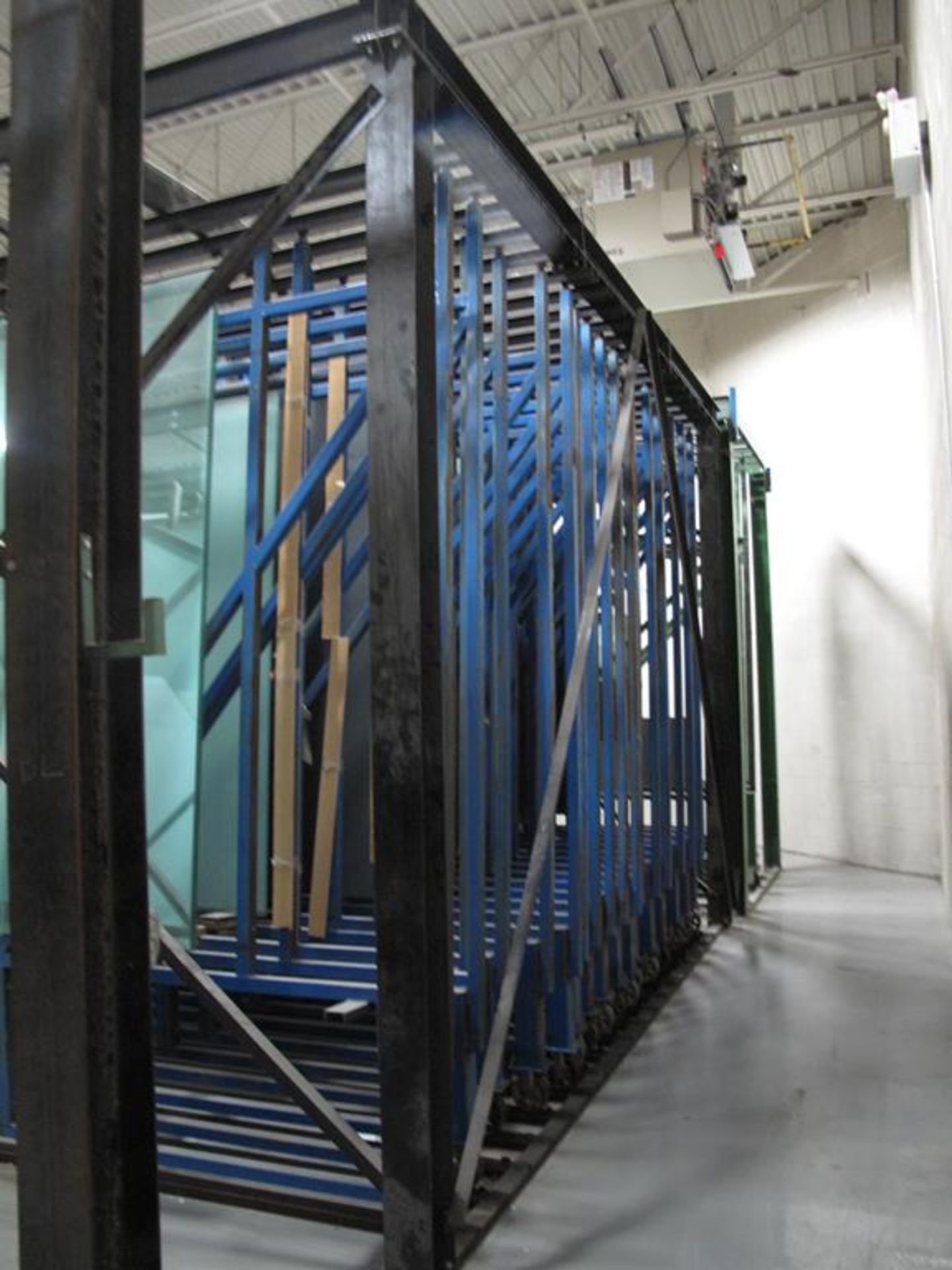 BROMER, 18 DRAWER, GLASS STORAGE SYSTEM, MAX GLASS SIZE 96" T X 140" LONG, MAX CAPACITY 4500 LBS. - Image 5 of 5