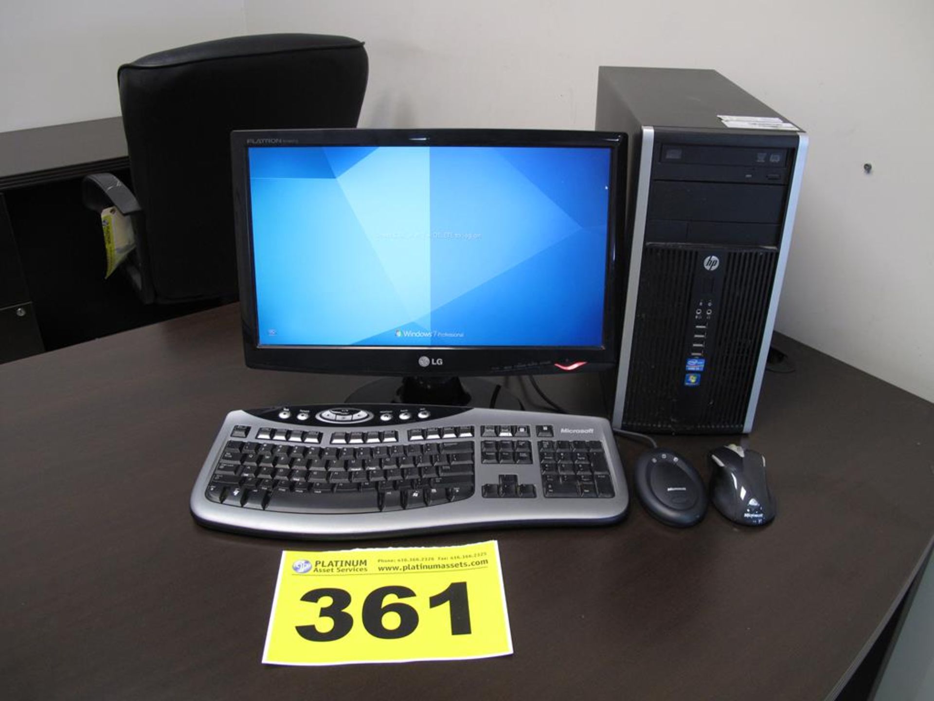 HP, COMPAQ PRO 6300 MICROTOWER, DESKTOP COMPUTER, WINDOWS 7 PRO OPERATING SYSTEM WITH COMPUTER