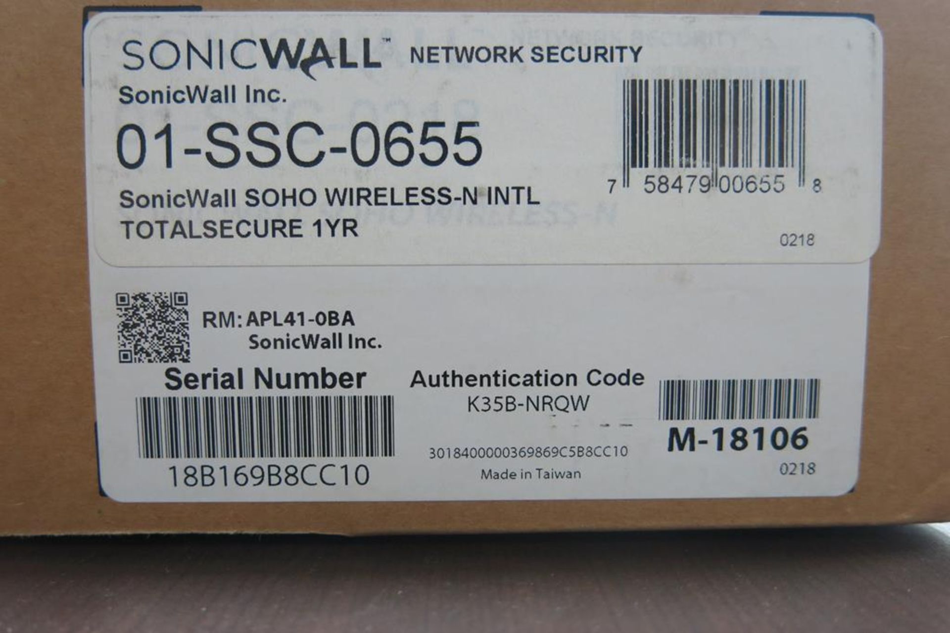 SONICWALL, SOHO W, WIRELESS NETWORK SECURITY HUB (NEW IN BOX) - Image 3 of 3