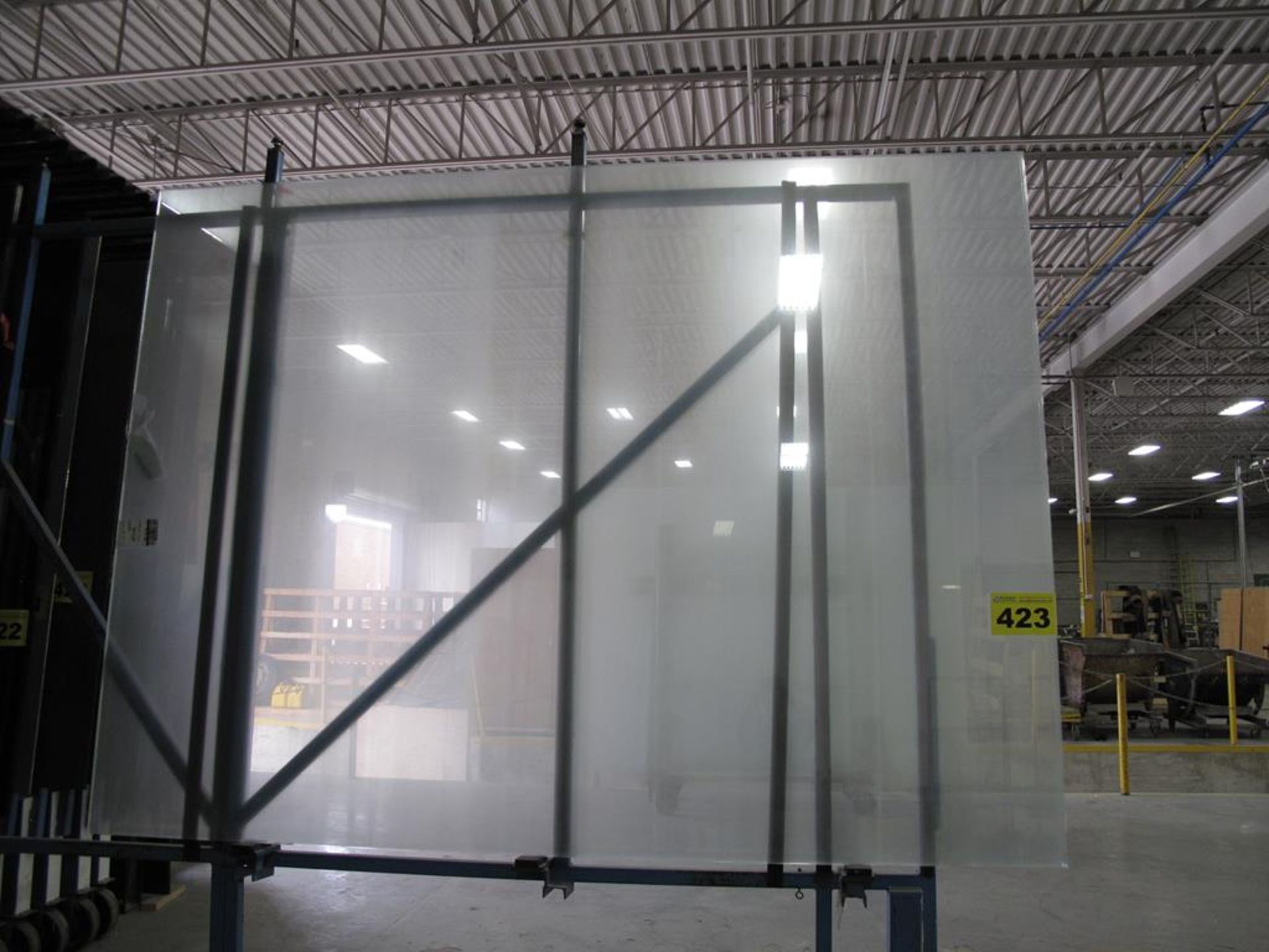 LOT OF (6) 6MM, CLEAR GLASS SHEETS, 96" X 130"