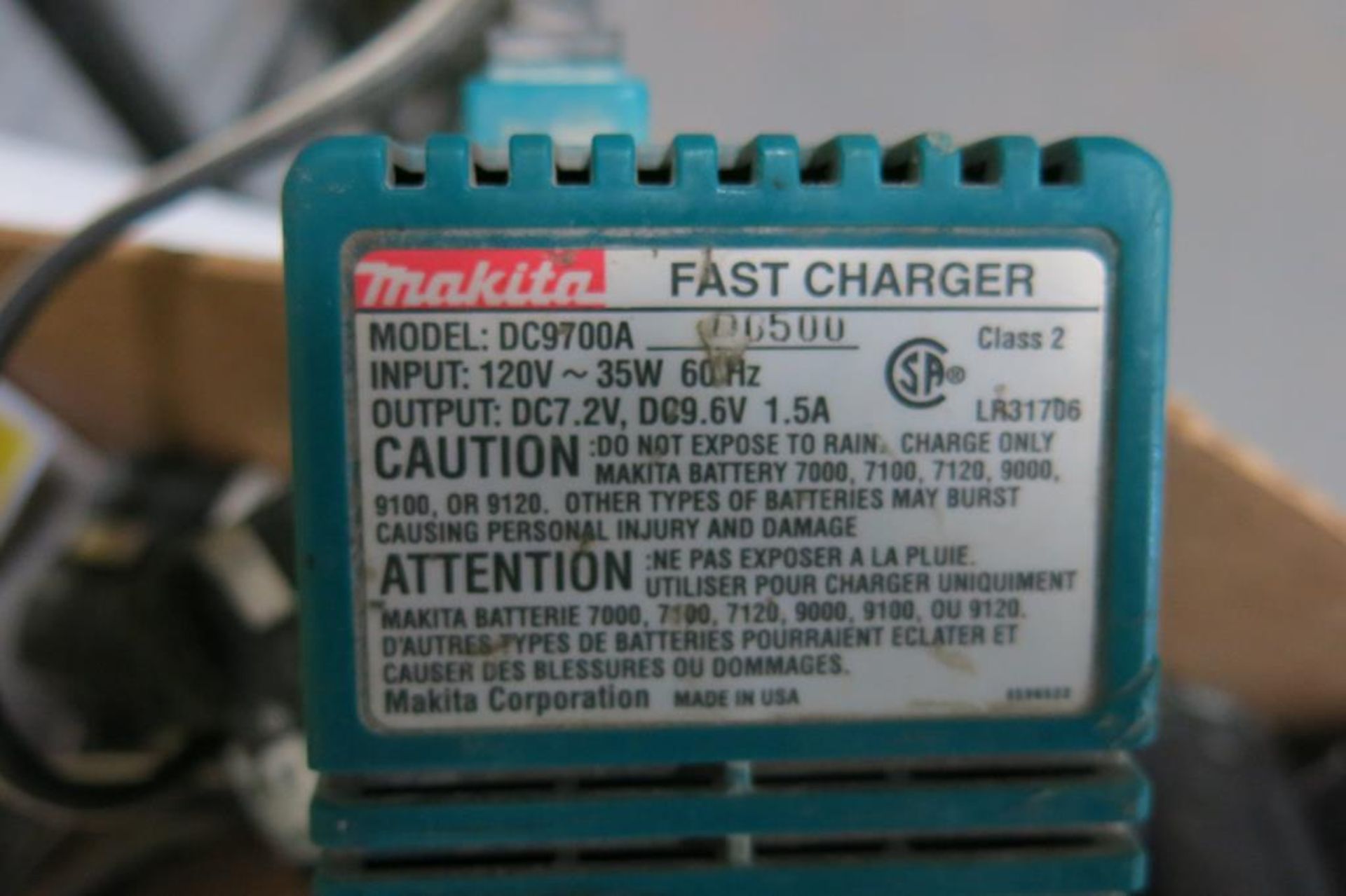 MAKITA, LR31706, CHARGING STATION WITH 6 BATTERIES, DC, 9.6V, 1.3A - Image 2 of 2