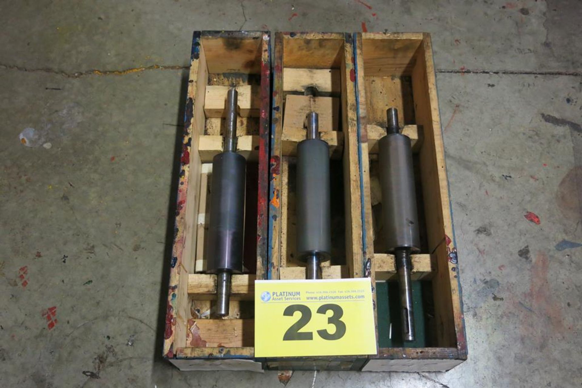 LOT OF (3) CERAMIC ROLLERS