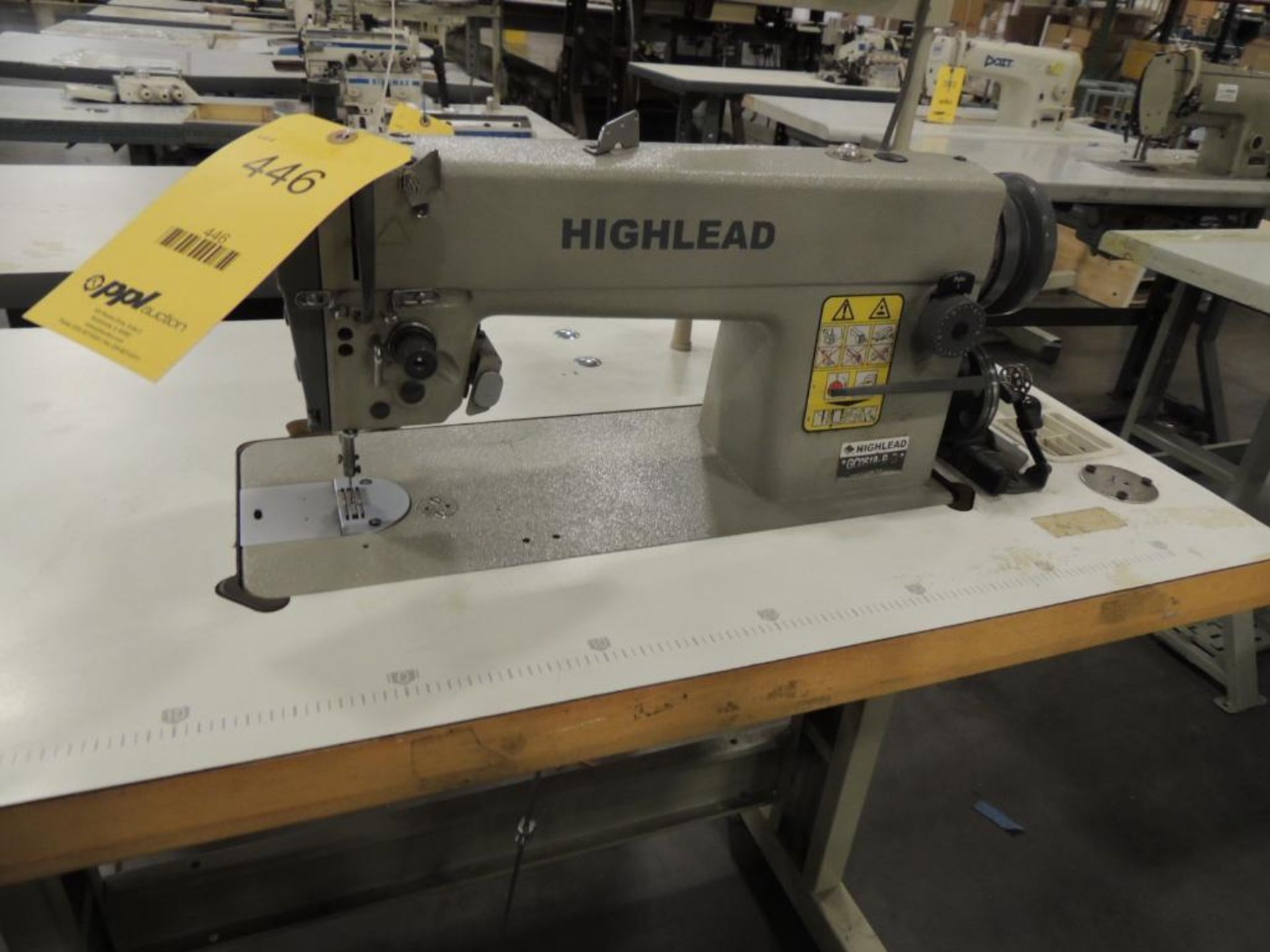Highlead GC-0518BD Sewing Machine, on Table