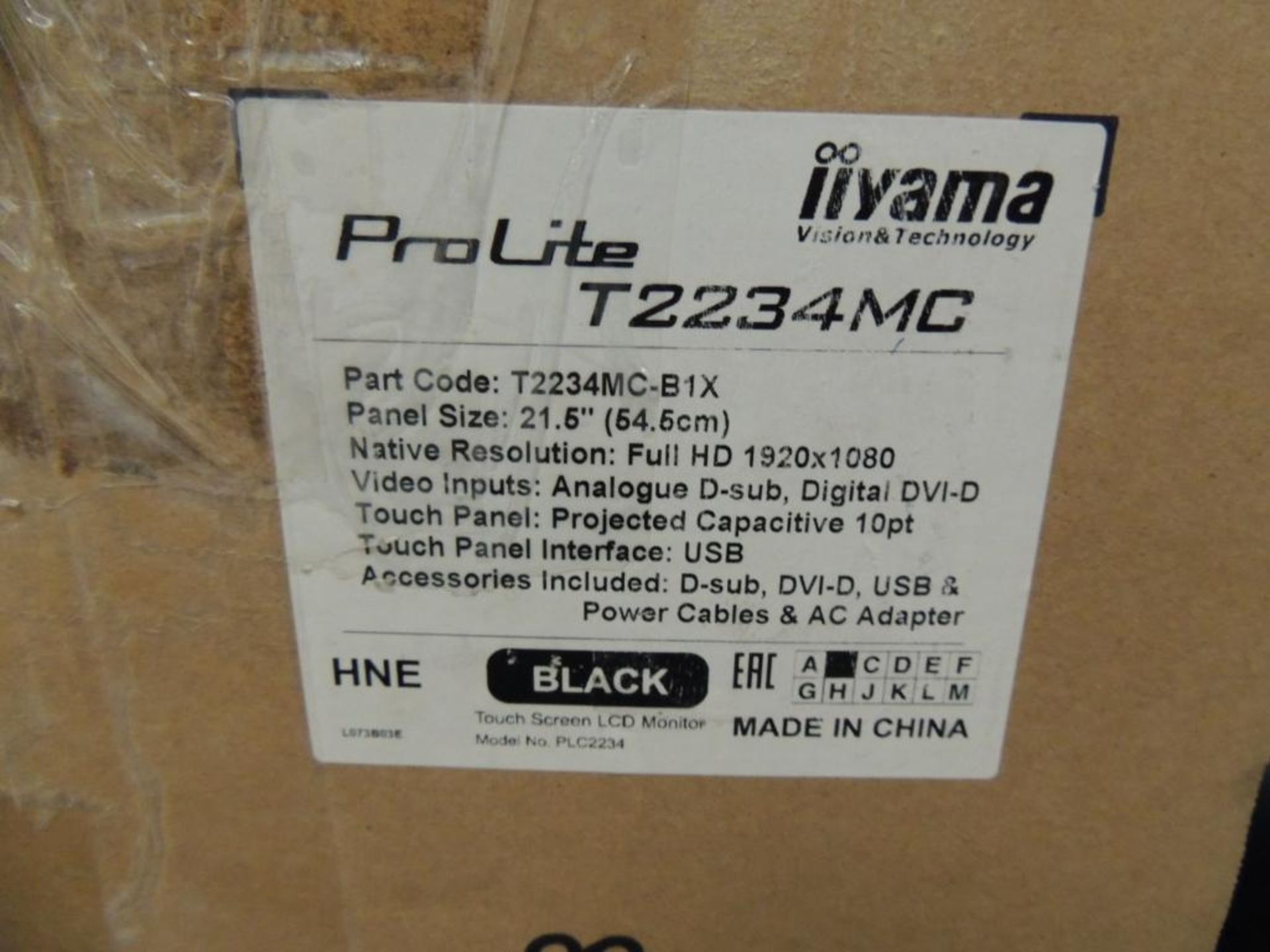 IIYama 23 in. T2234MC Pro-Lite Touch Screen Monitor (fits on Aeoon machines) - Image 2 of 2