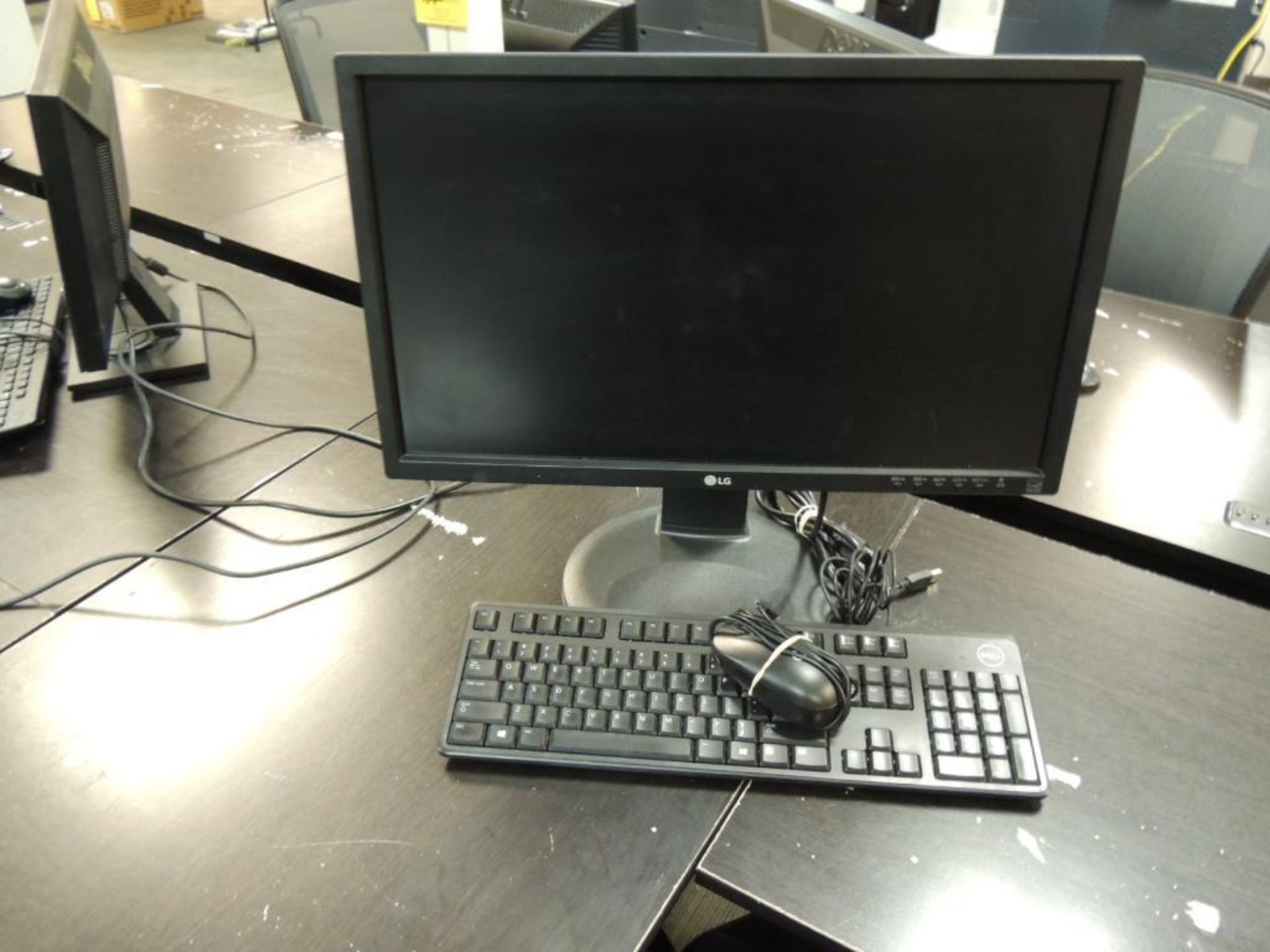 LOT: (3) Dell Monitors, (1) LG Monitor, (2) HP Keyboards, (2) Dell Keyboards, (1) HP Mouse & (1) Del - Image 2 of 4
