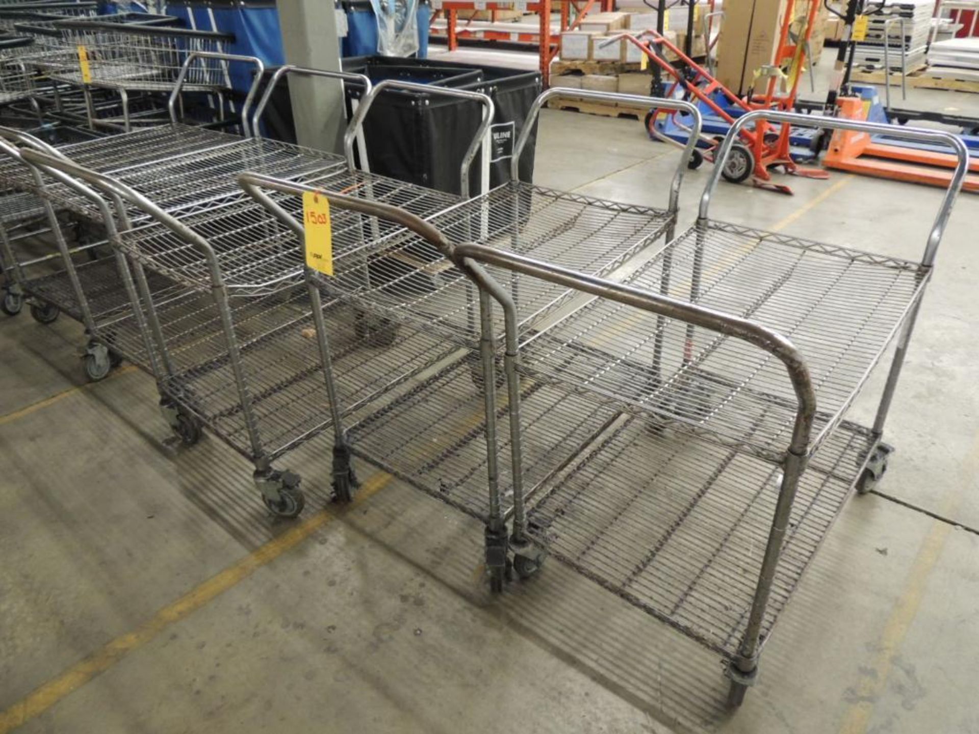LOT: (7) Stainless Steel Carts