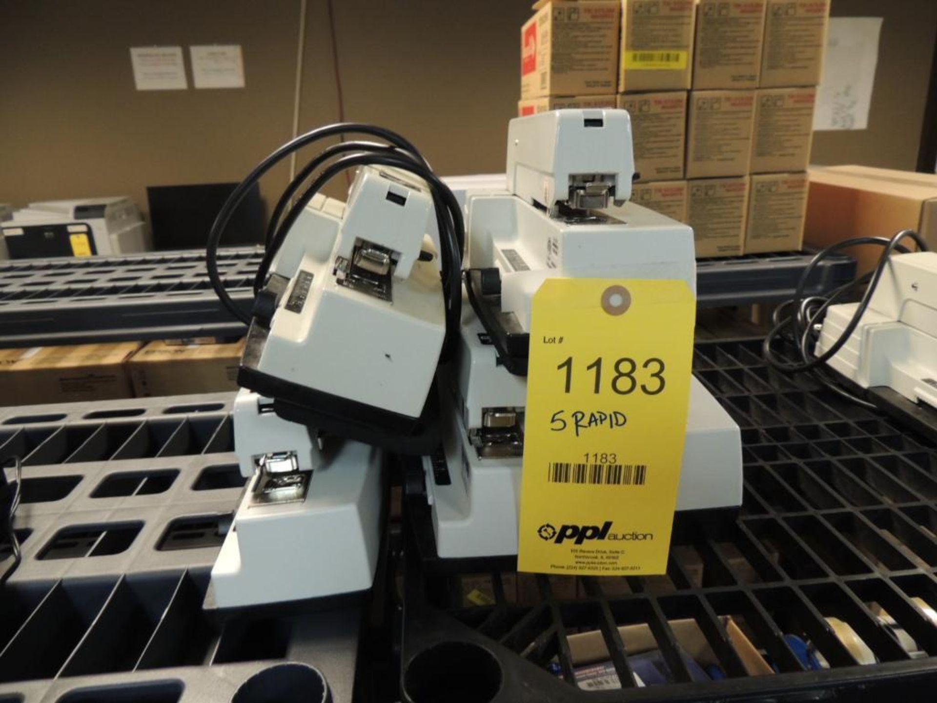 LOT: (5) Rapid 90EC Electric Staplers