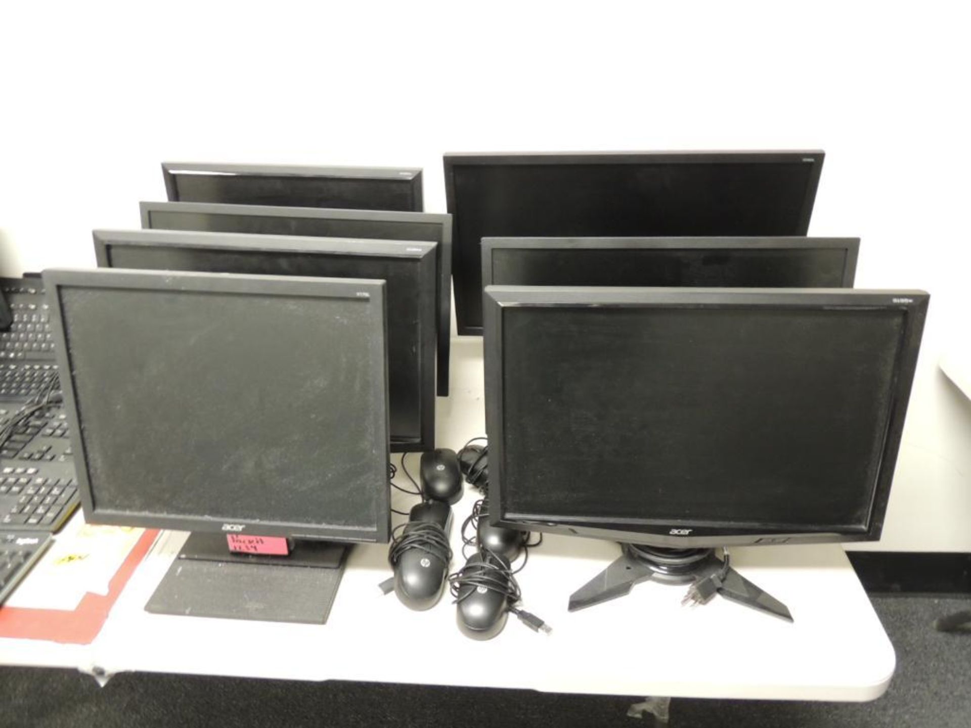 LOT: Monitors including (8) Acer, (2) Dell, with Keyboards & Mouses - Image 3 of 3