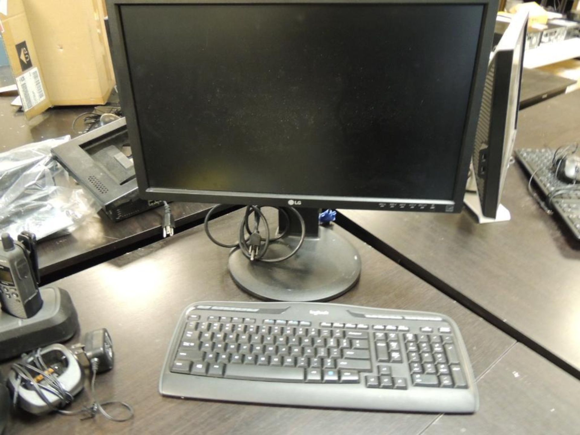 LOT: Monitors including (2) LG, (1) Acer, (1) Dell, with Keyboards & Mouses