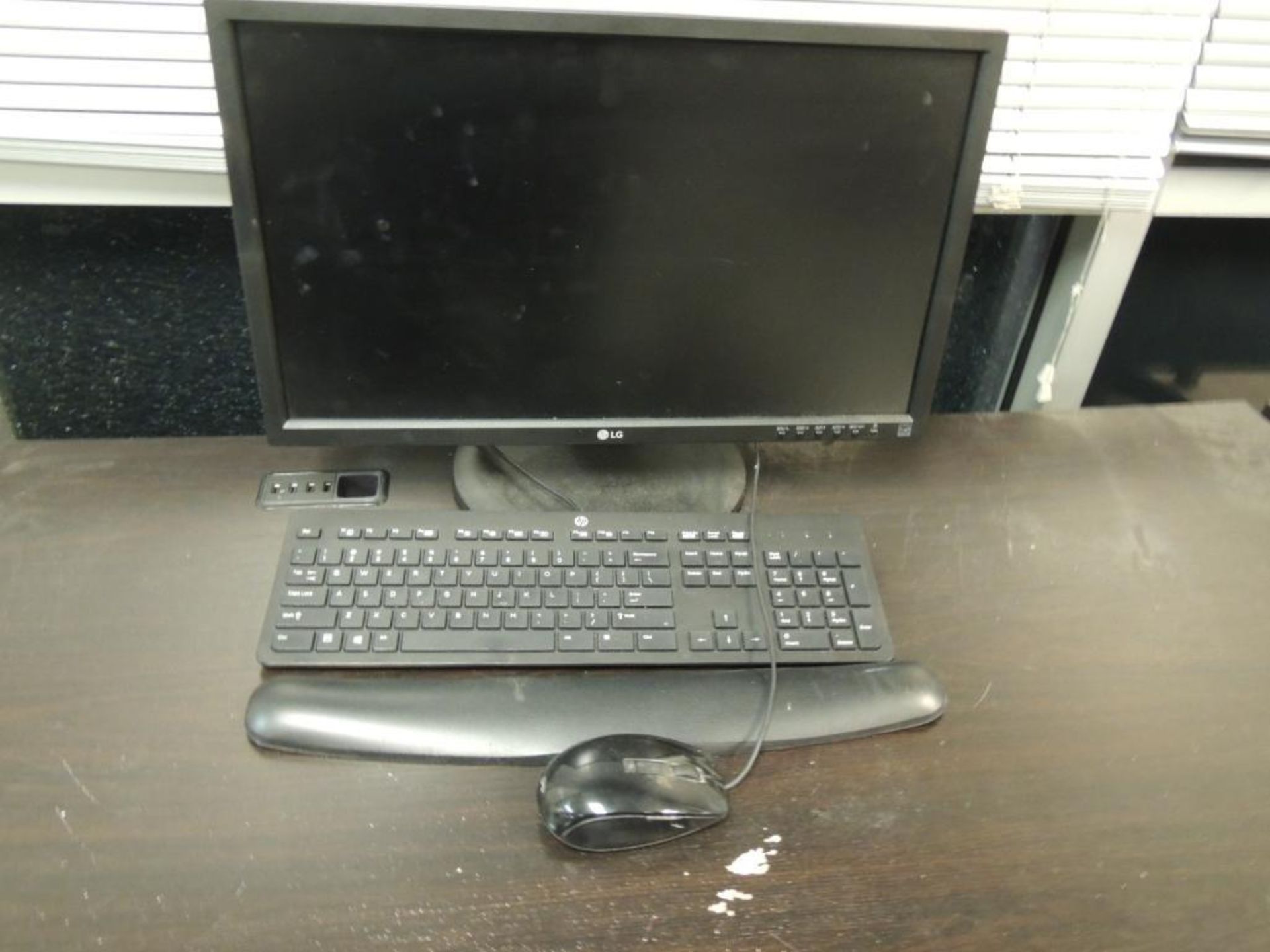 LOT: Monitors including (1) Planar, (1) LG, with Keyboards & Mouses