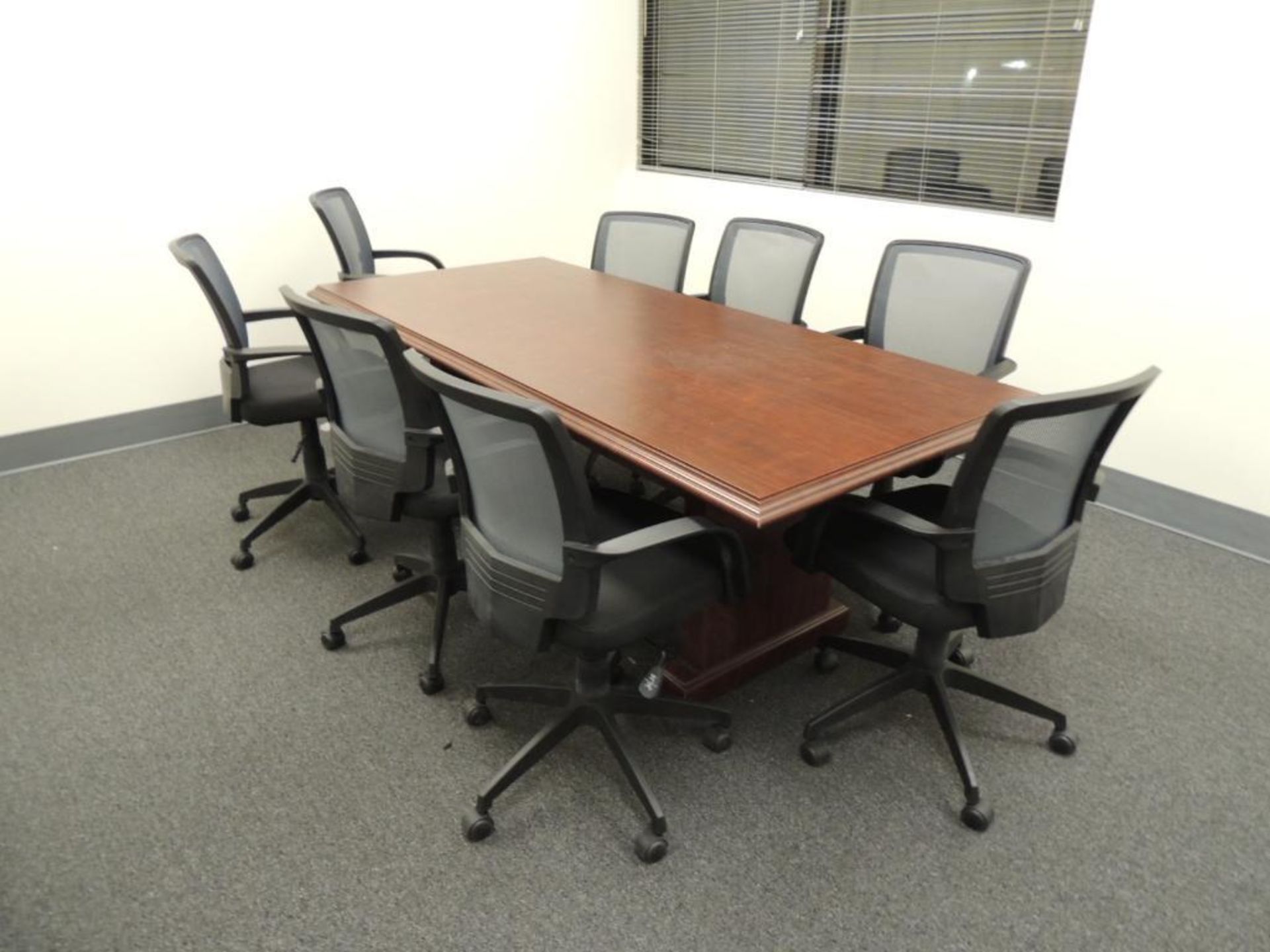 LOT: Contents of Conference Room including Table with (8) Chairs