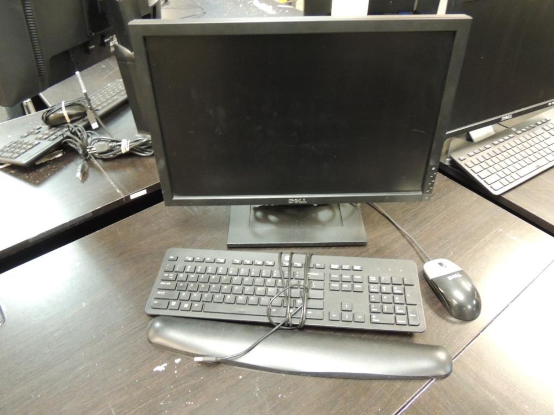 LOT: (3) Dell Monitors, (1) LG Monitor, (2) HP Keyboards, (2) Dell Keyboards, (1) HP Mouse & (1) Del - Image 3 of 4