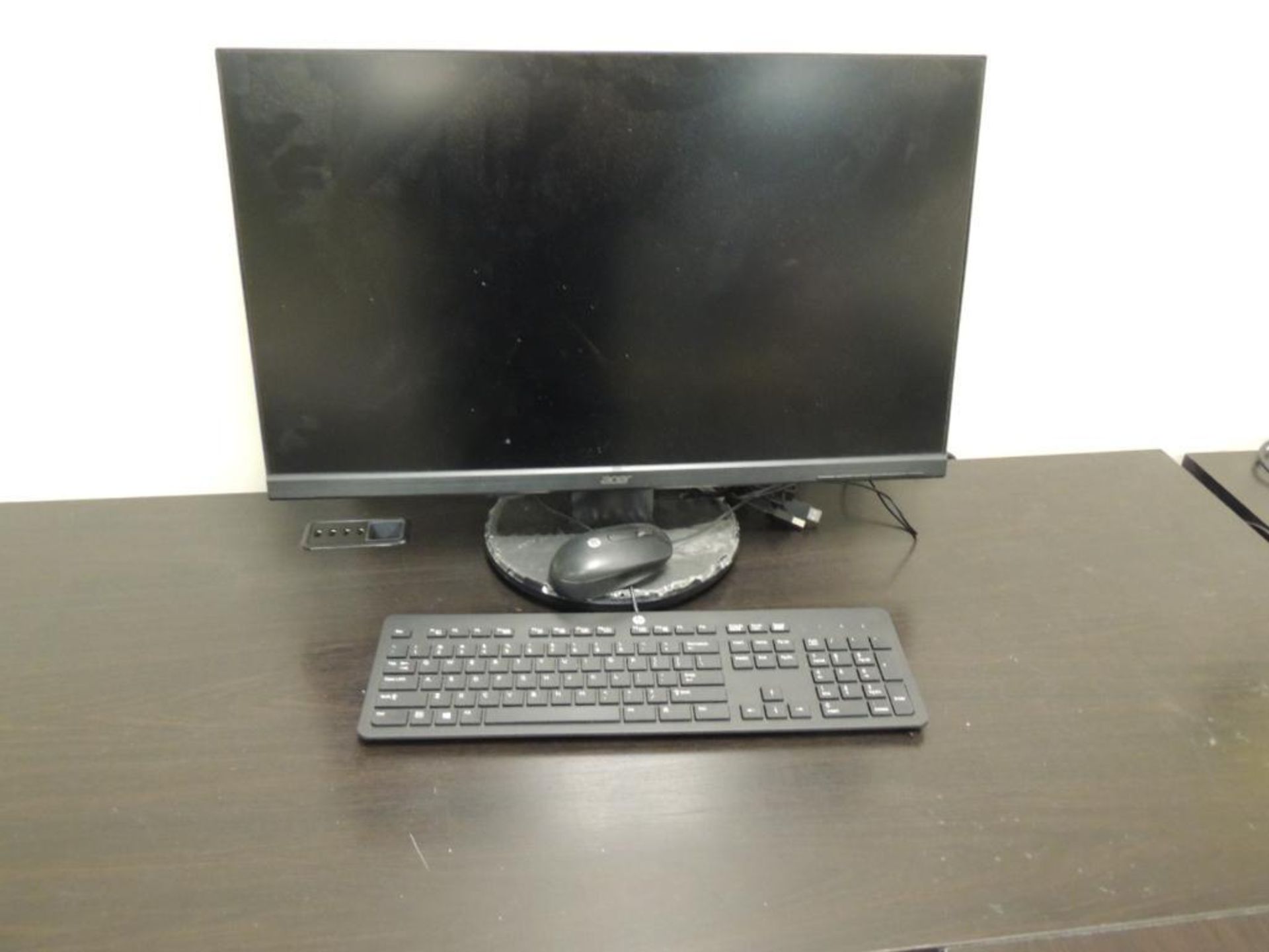 LOT: (2) LG Monitors, with Keyboards & Mouses - Image 2 of 2
