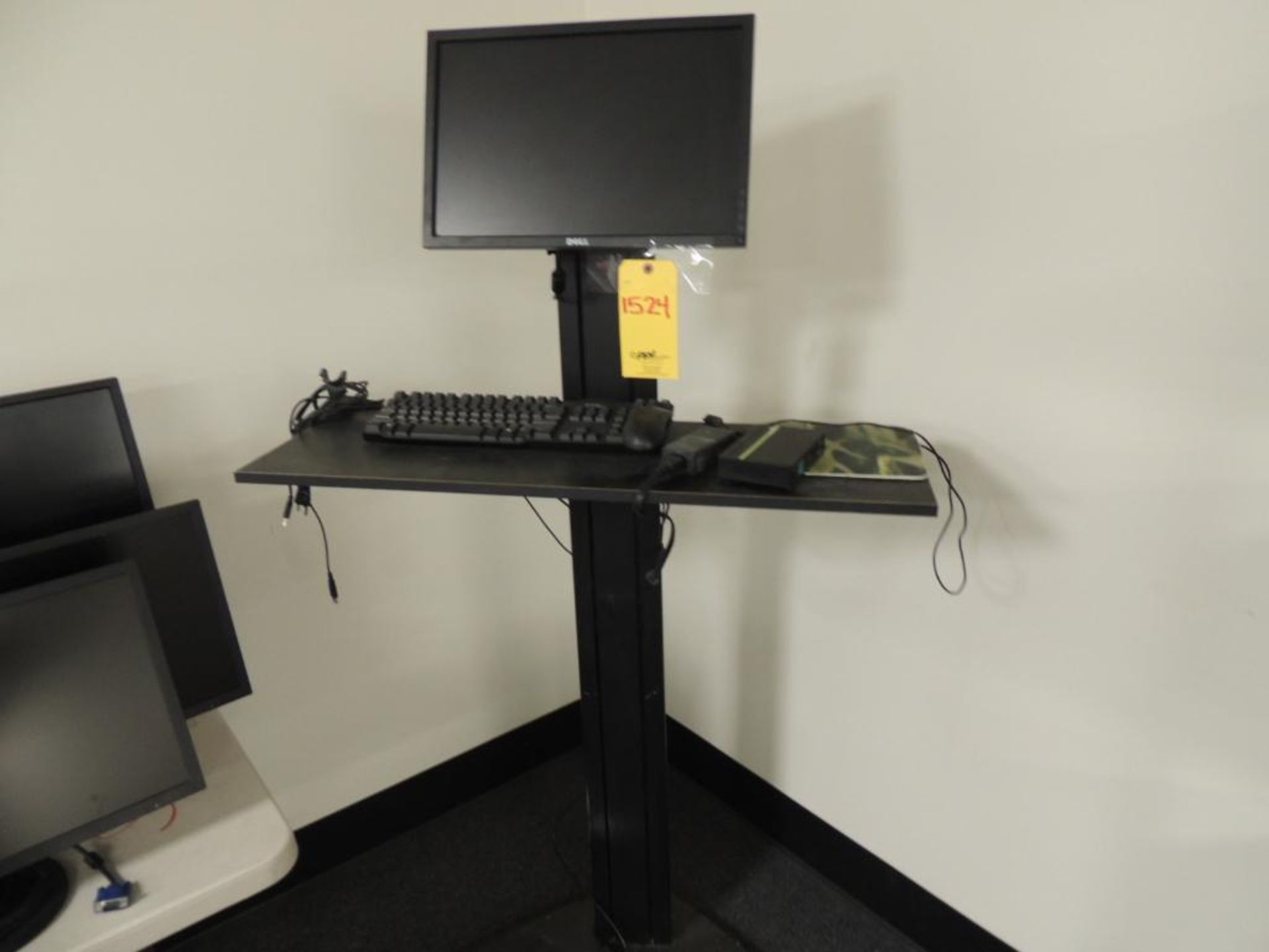 LOT: Dell Monitor with Tall Stand, Keyboard & Mouse