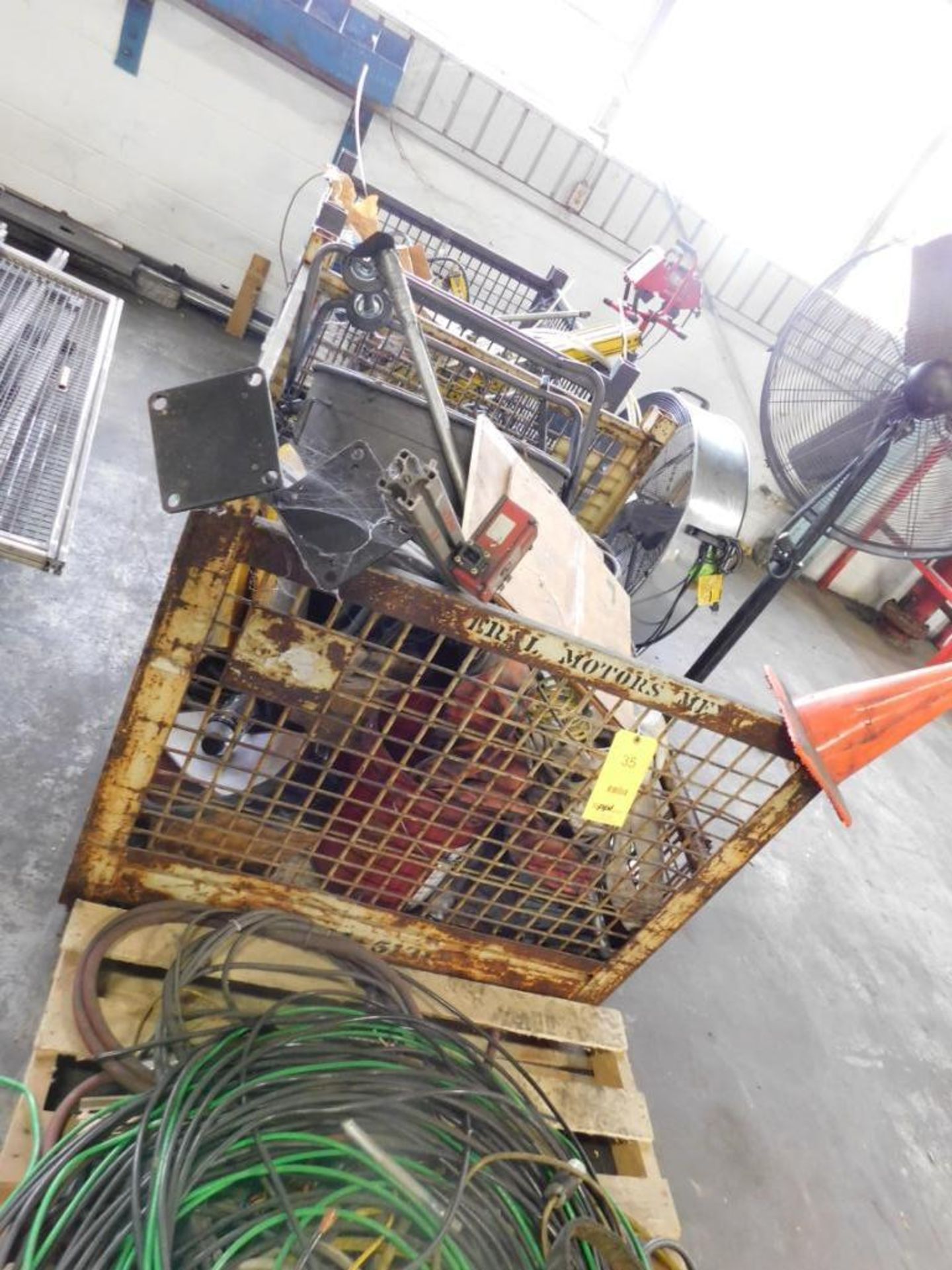 LOT: (2) Wire Baskets & (4) Pallets of Electrical Cable, Equipment & Assorted Parts - Image 2 of 2