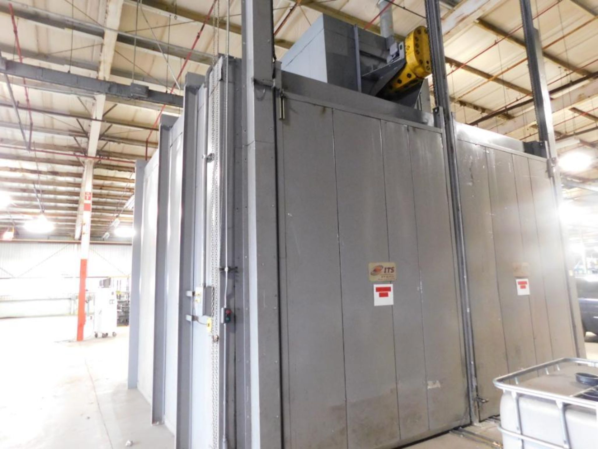 International Thermal Systems 15 ft. (est.) Dual-Chamber Gas Fired Drive-In Box Furnace, S/N 5163, 1 - Image 4 of 5