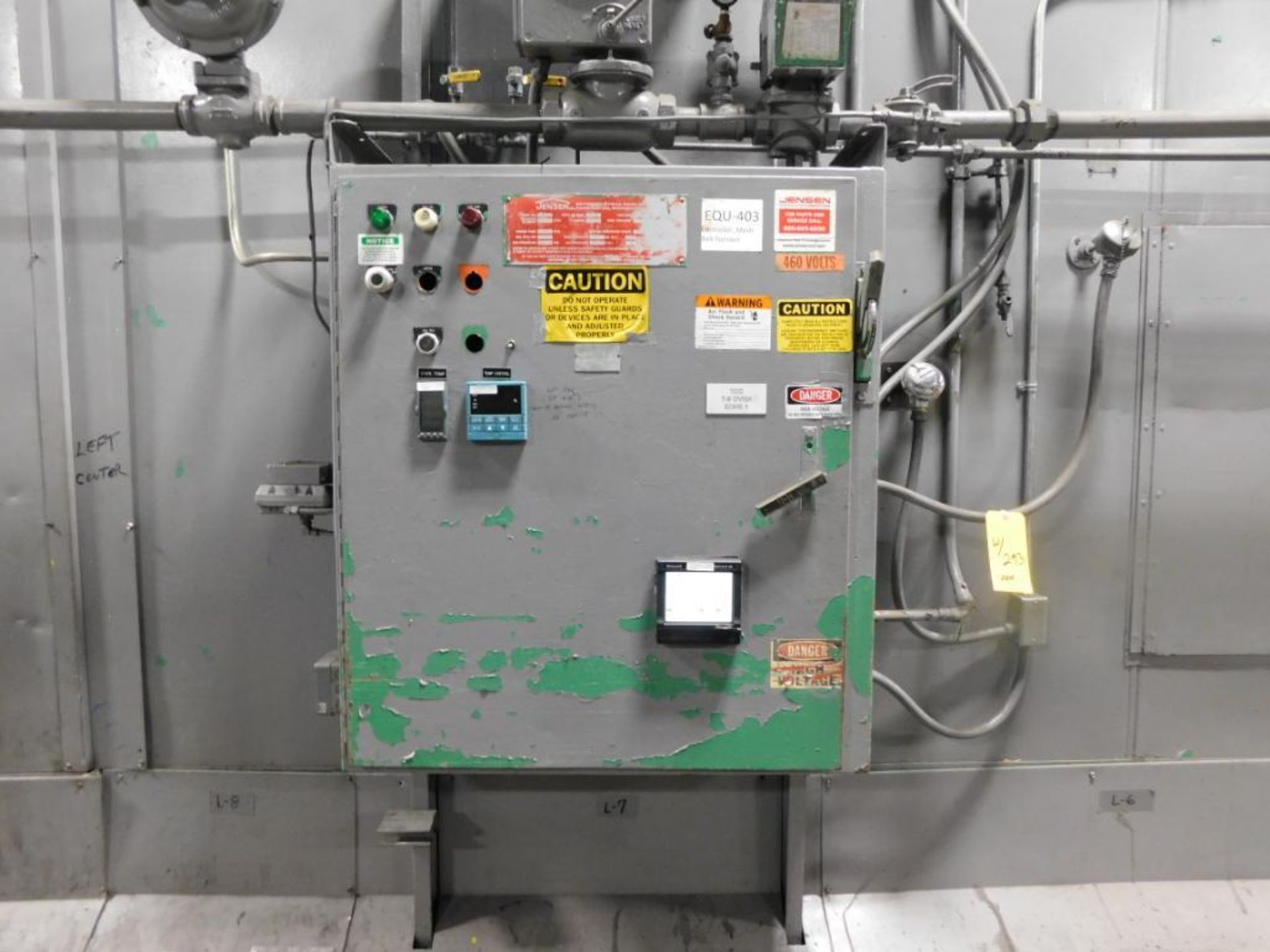 LOT: Jensen 28 ft. (est.) Gas Fired Feed-Thru Heat Treat Furnace System, S/N 6687 (2000), 39 in. x 1 - Image 4 of 6