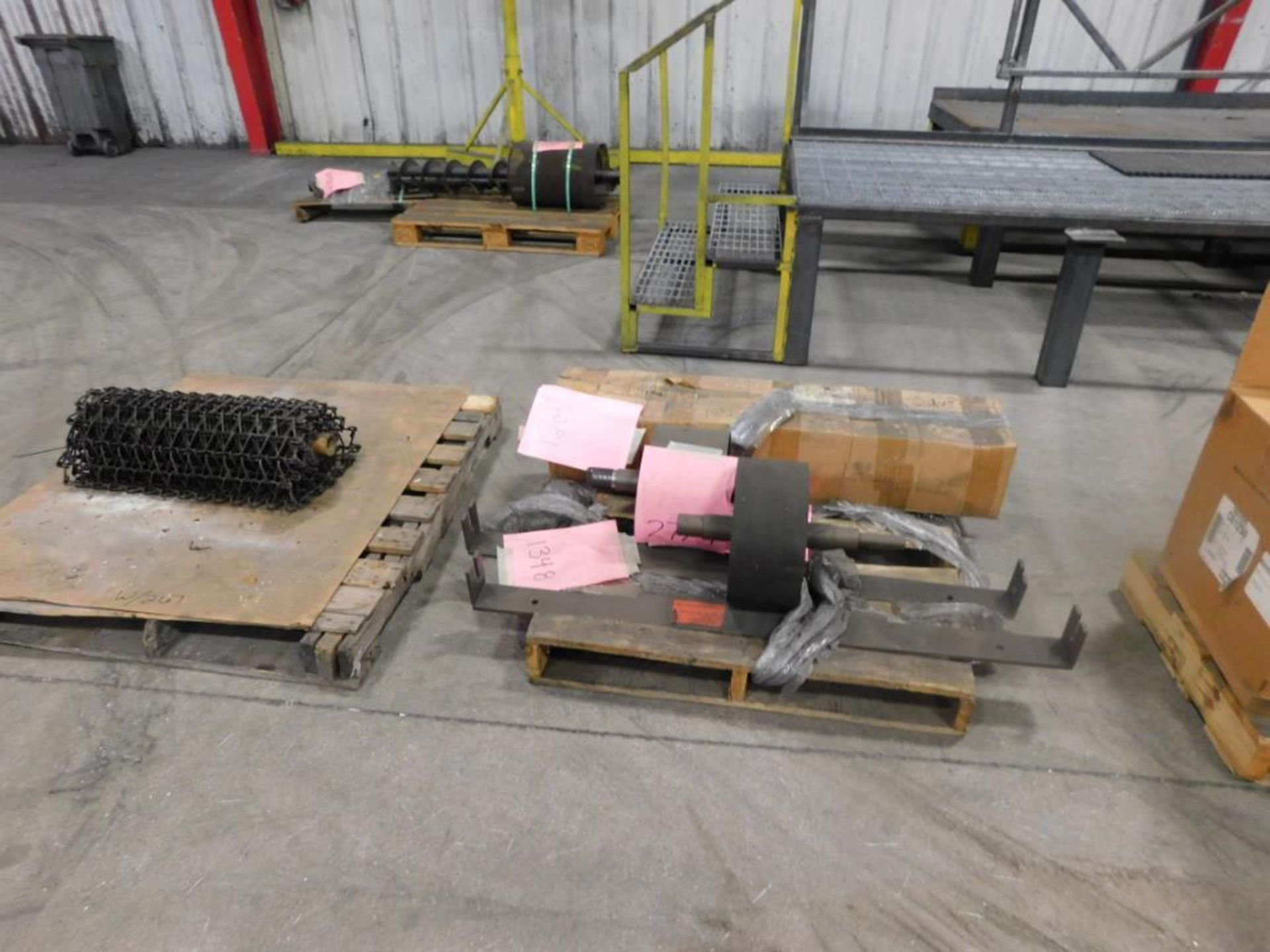 LOT: Spare Parts for Wheelabrator Shot Blast Machine including 15 HP Motor, Auger Assembly, Pulleys, - Image 3 of 3