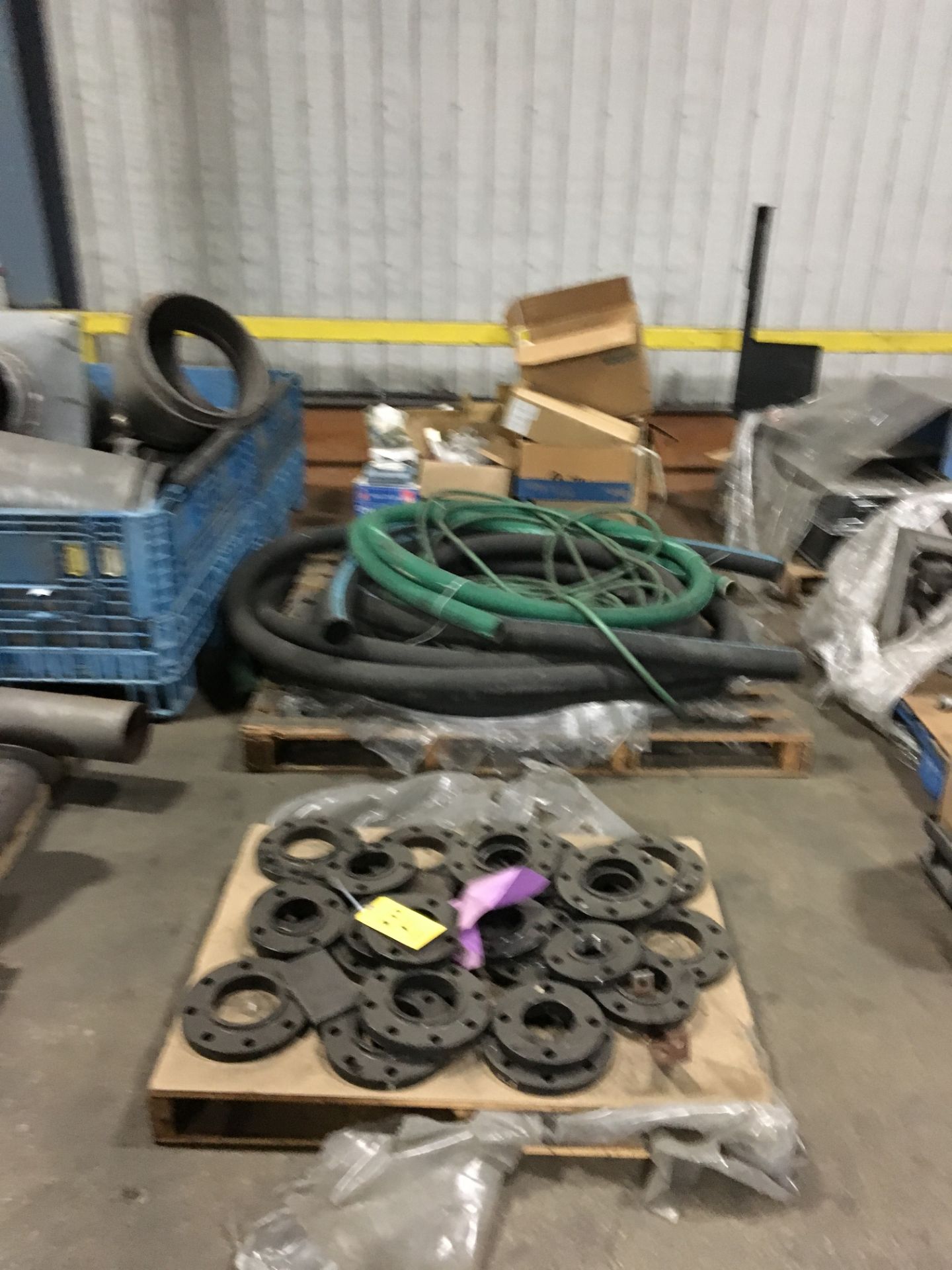 (8) Pallets of assorted duct work, hose, flanges and misc parts