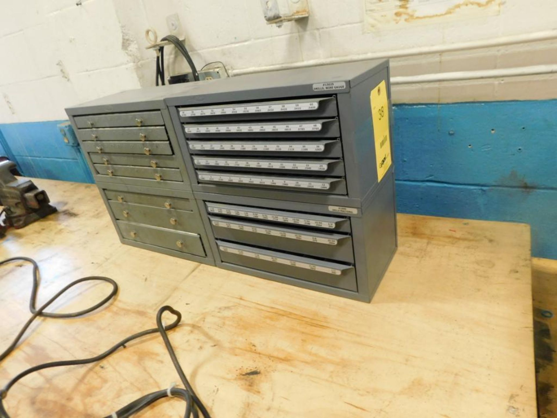 LOT: 48 in. x 96 in. Work Bench with (4) Huot Drill Indexes