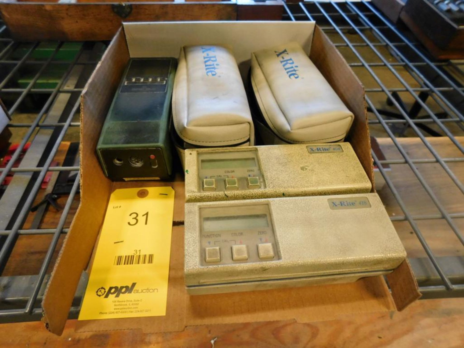 LOT: (4) Assorted X-Rite 404 & Gretag Color Meters