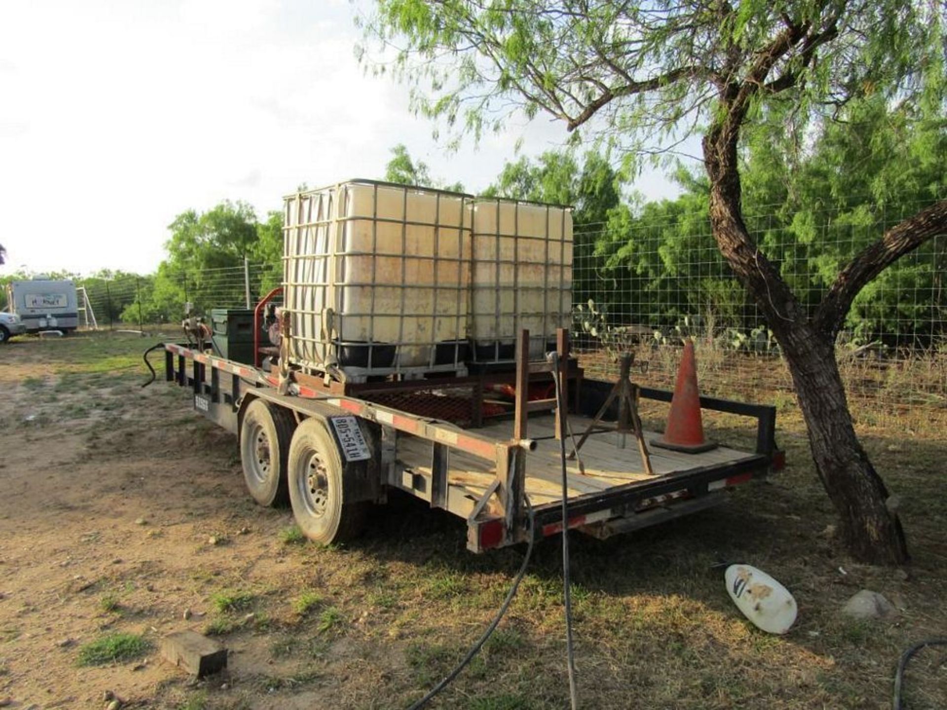 Hotsy Hot Water Pressure Washer, (2) Tanks, Greenlee Job Box, Trailer Mounted Texas Pride Dual Axel - Image 3 of 7