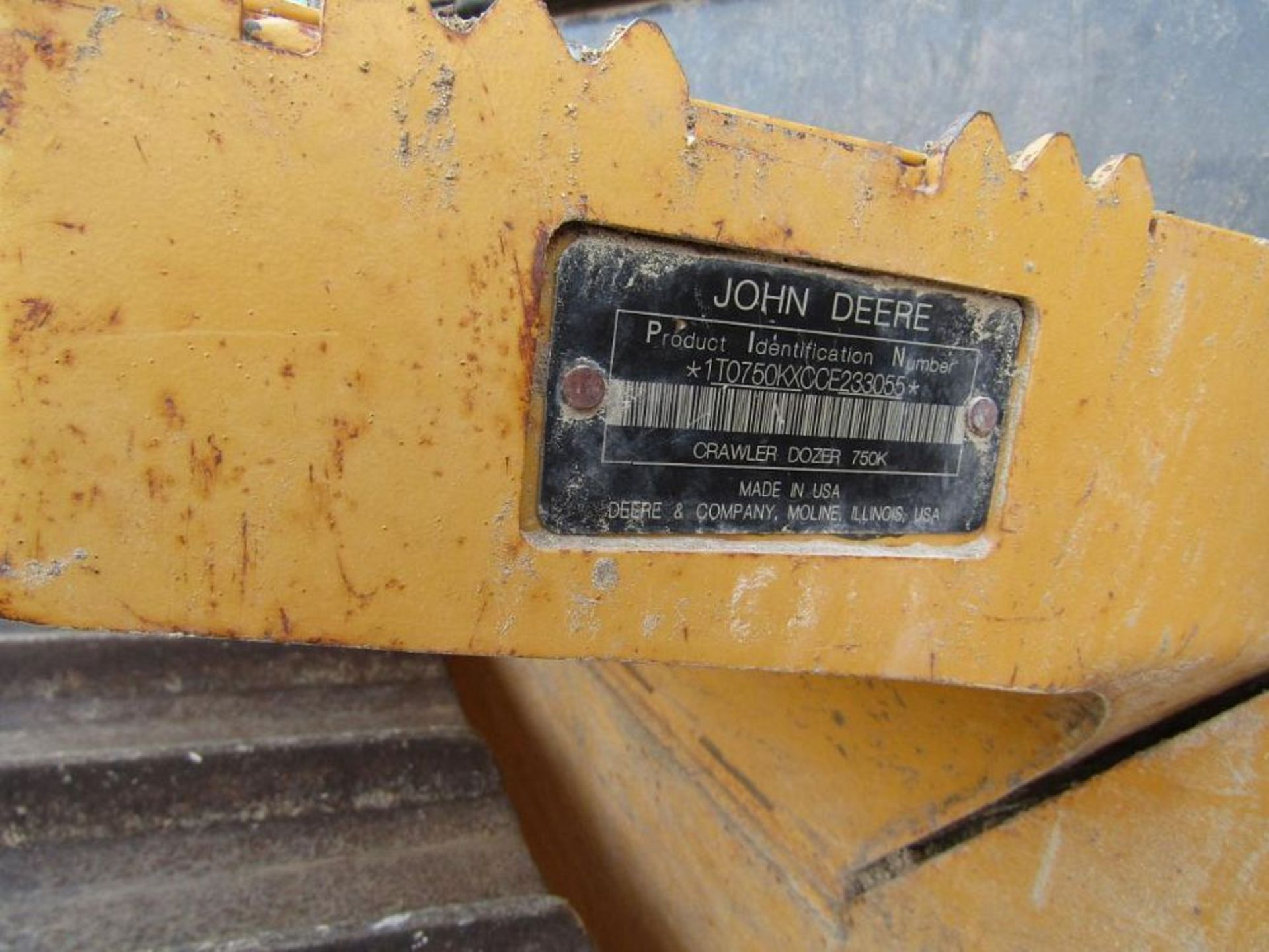 John Deere 750 D Crawler Dozer, 144 in. Blade S/N 1T0750KXCCE233055 #50621 - Image 8 of 8