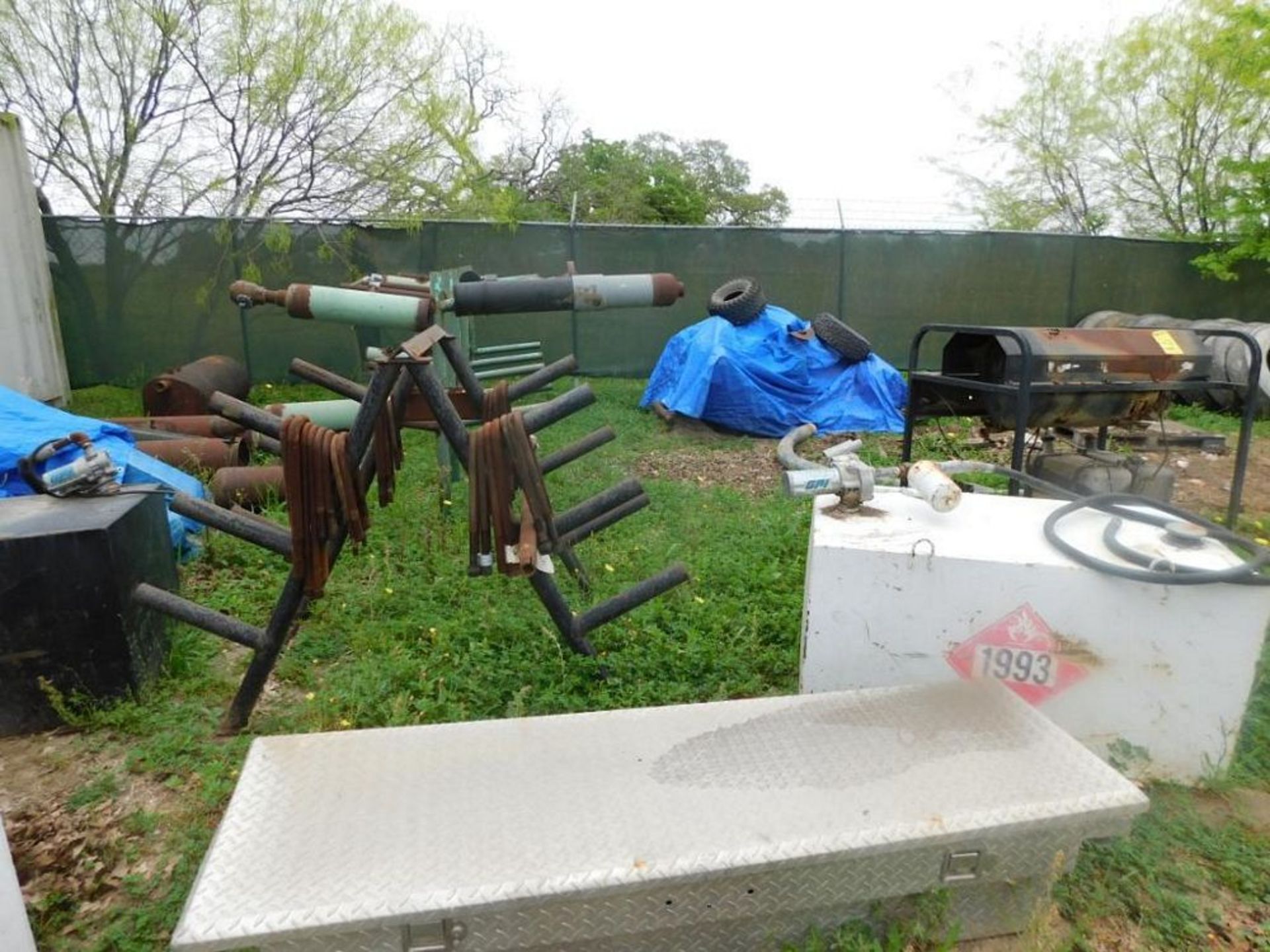 LOT: Large Assortment of Scrap Metal including Platforms, Steel Tracks, Tables, Motors, Truck Parts, - Image 10 of 10