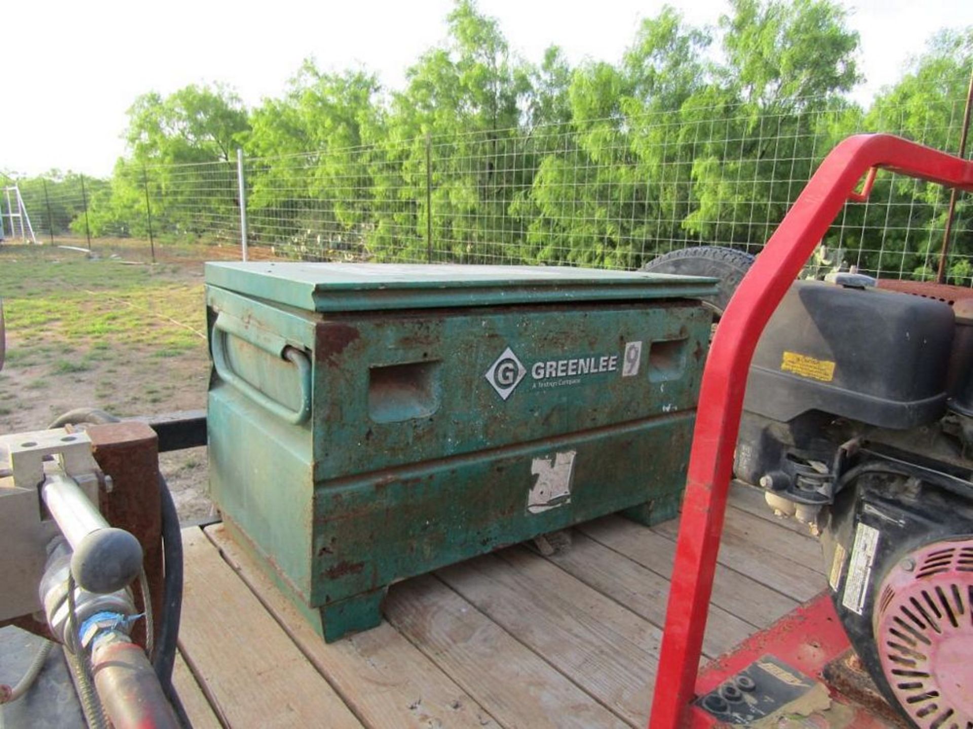 Hotsy Hot Water Pressure Washer, (2) Tanks, Greenlee Job Box, Trailer Mounted Texas Pride Dual Axel - Image 7 of 7