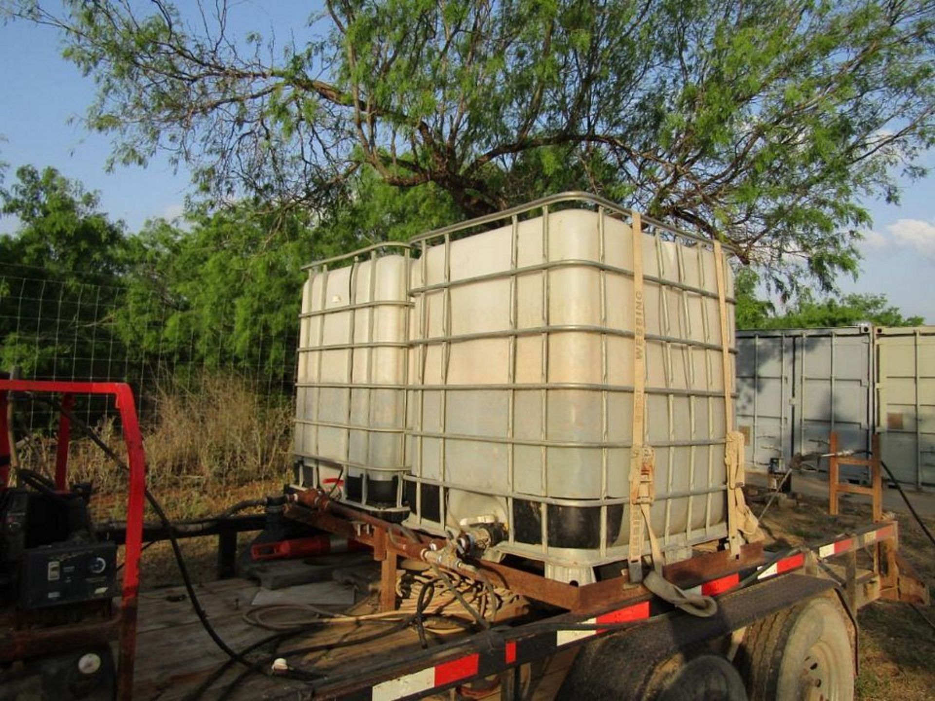 Hotsy Hot Water Pressure Washer, (2) Tanks, Greenlee Job Box, Trailer Mounted Texas Pride Dual Axel - Image 5 of 7