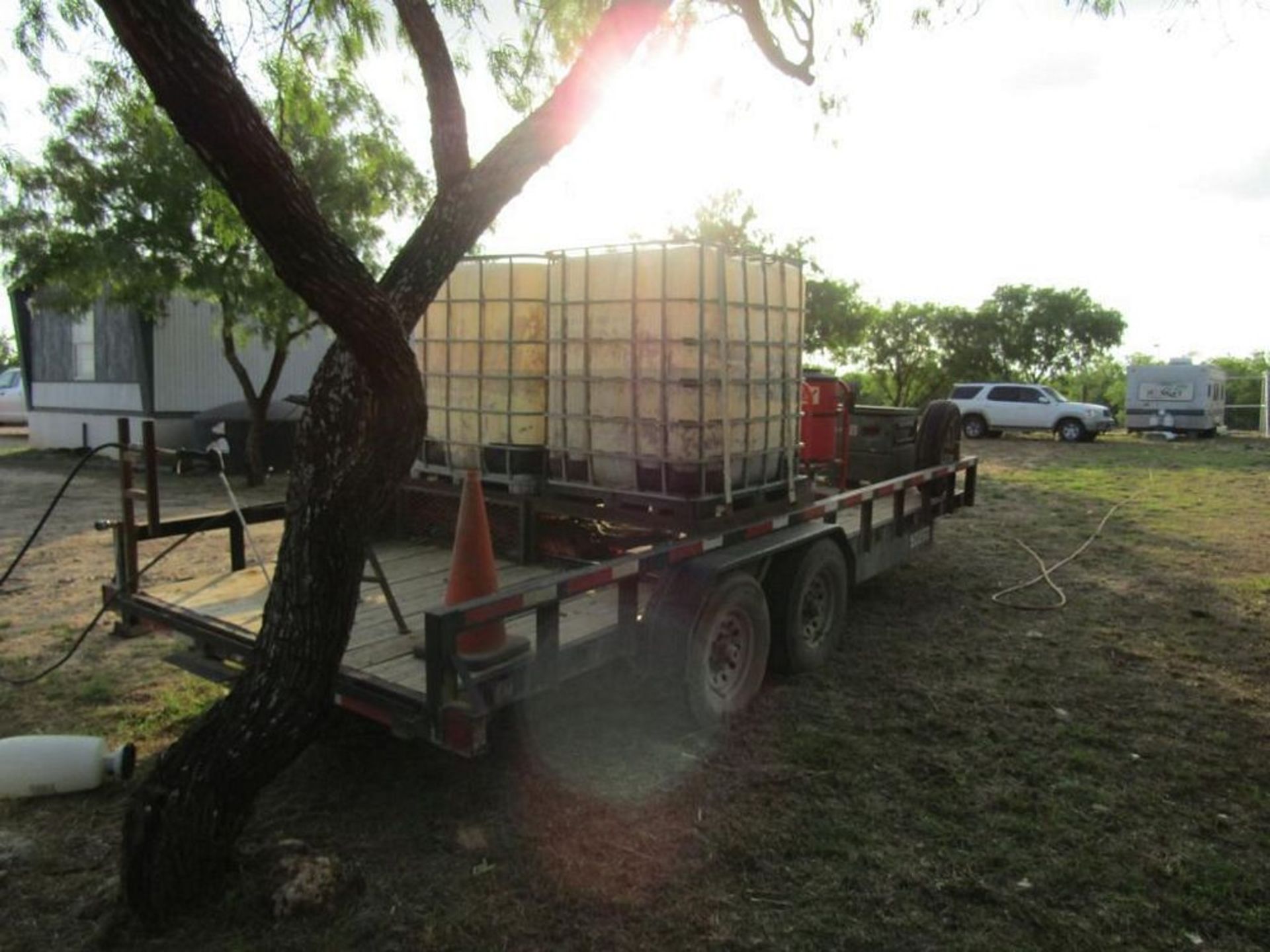 Hotsy Hot Water Pressure Washer, (2) Tanks, Greenlee Job Box, Trailer Mounted Texas Pride Dual Axel - Image 2 of 7