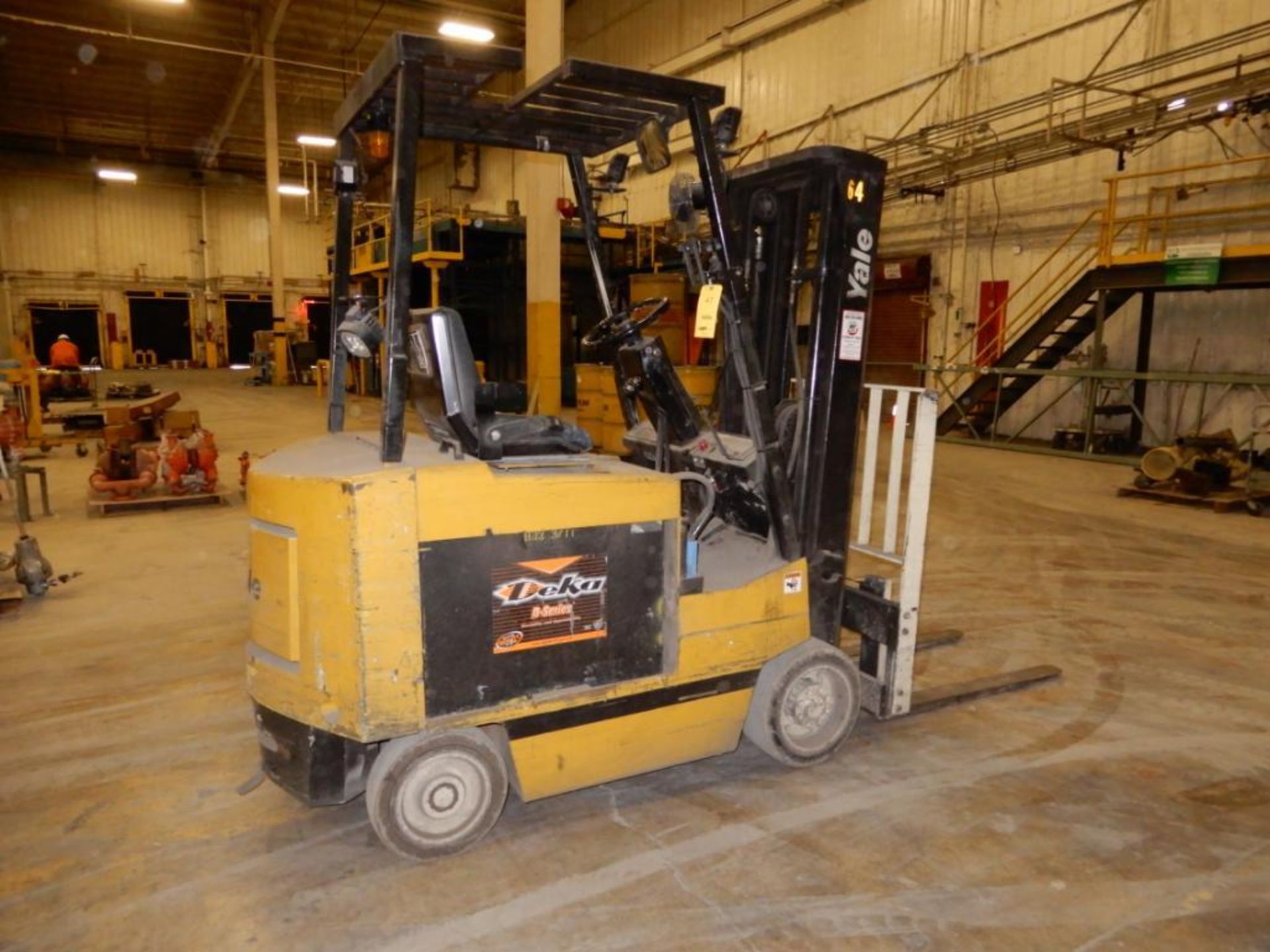 Yale 5000 Lbs. Battery-Operated Sit-Down LP Forklift Model ERC050Z, S/N K550882 (1994), #64