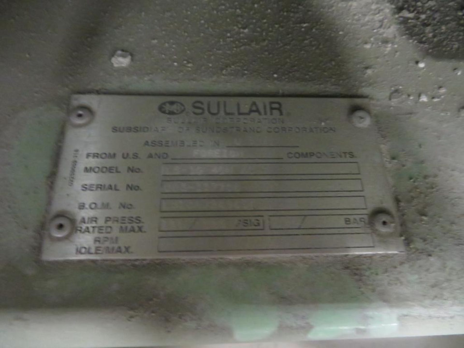 Sullair 30 HP Air Compressor Model LS-10 (on pallet) - Image 3 of 3