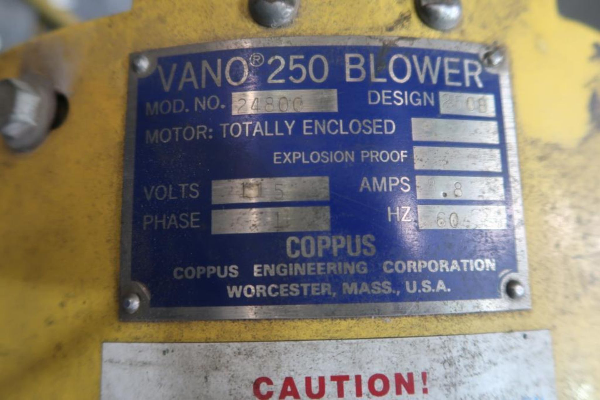 Coppus Vano 250 Blower - Image 2 of 2