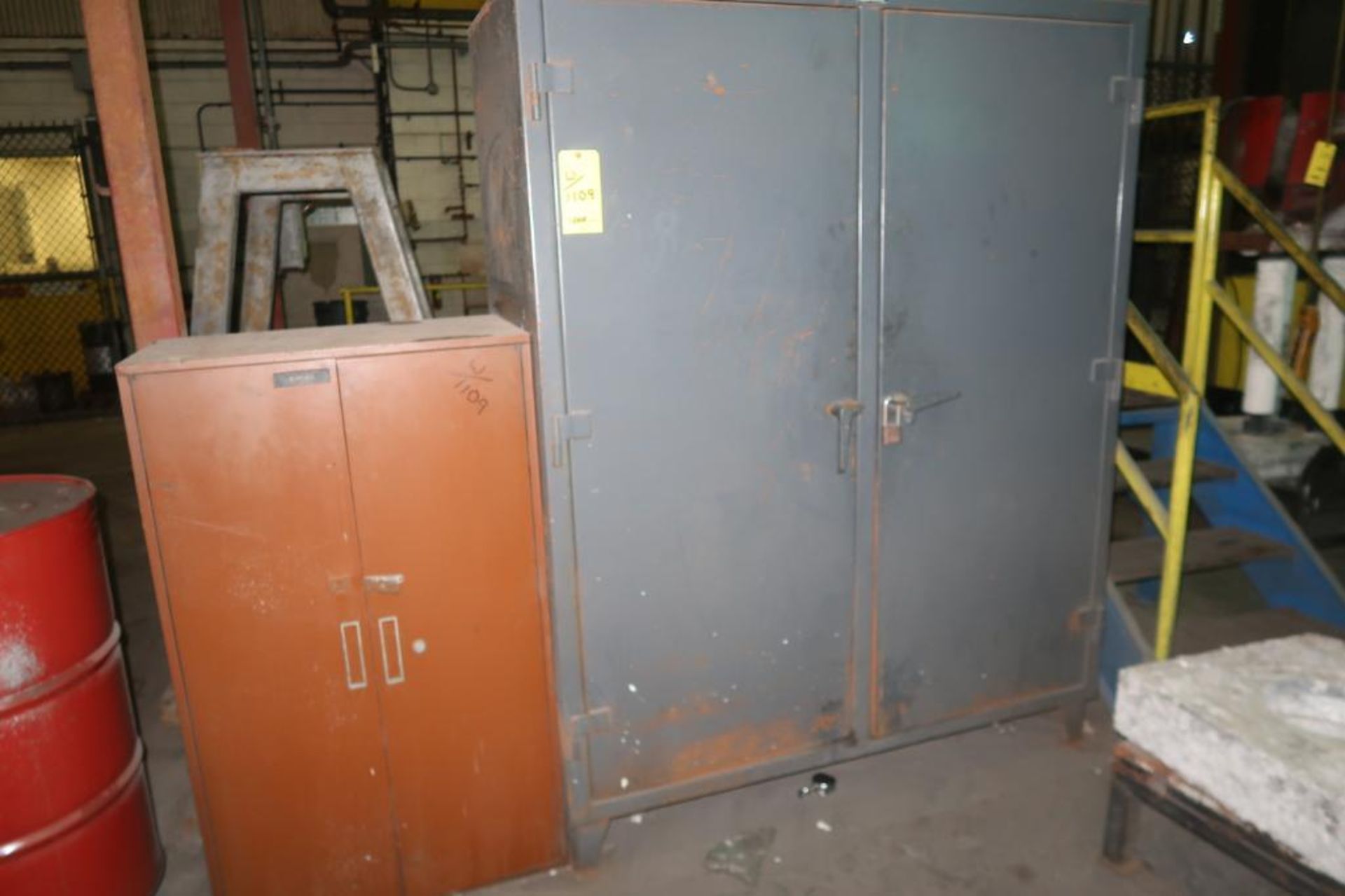 LOT: (3) Stronghold Heavy Duty 2-Door Cabinets - (2) 60 in. Wide, (1) 48 in. Wide & (2) Assorted Cab - Image 2 of 4