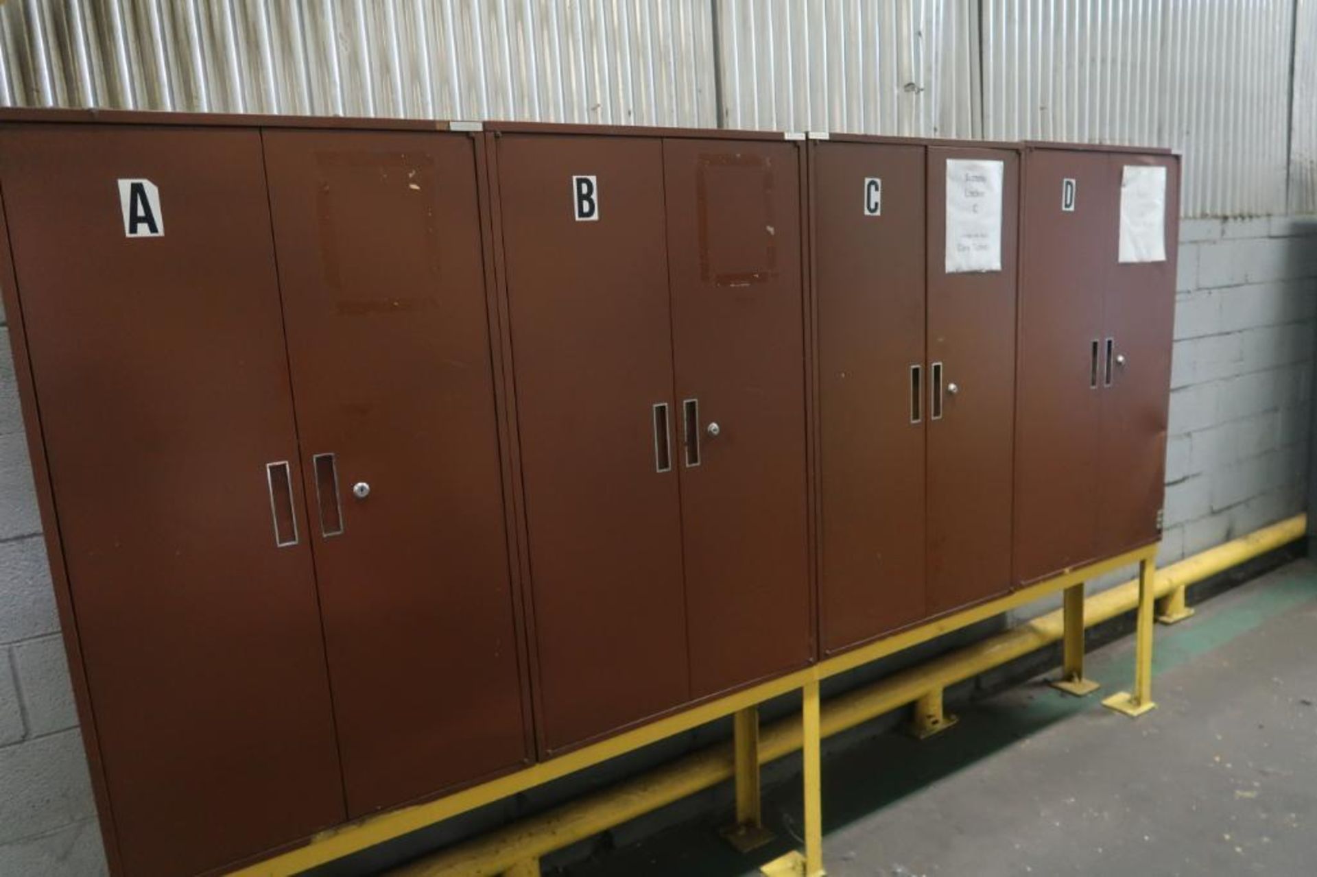 LOT: (4) 2-Door Cabinets on Stand
