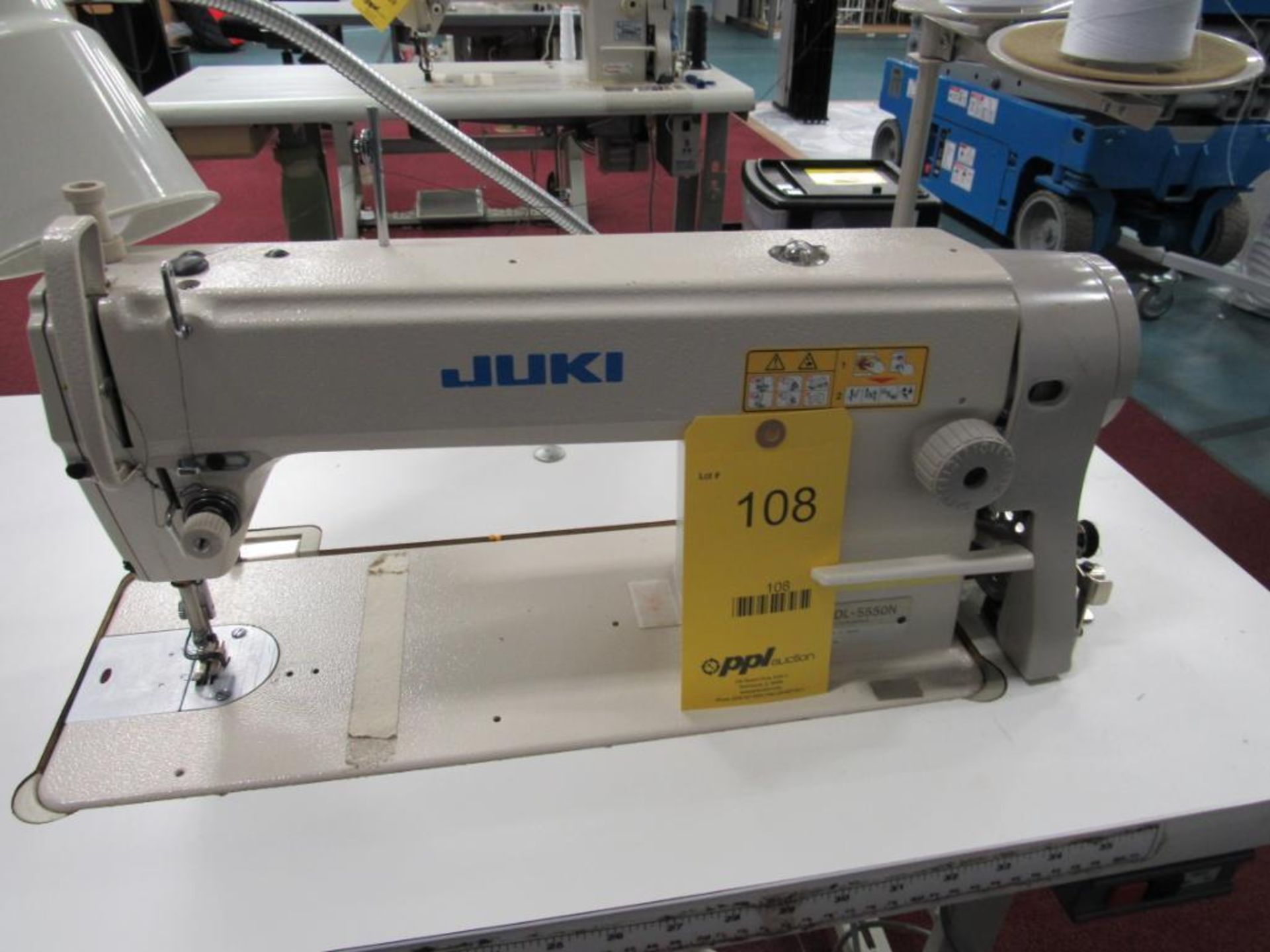 Juki Model DDL-5550N Industrial Single-Needle Lock Stitch Sewing Machine, Pedal Control - Image 2 of 3