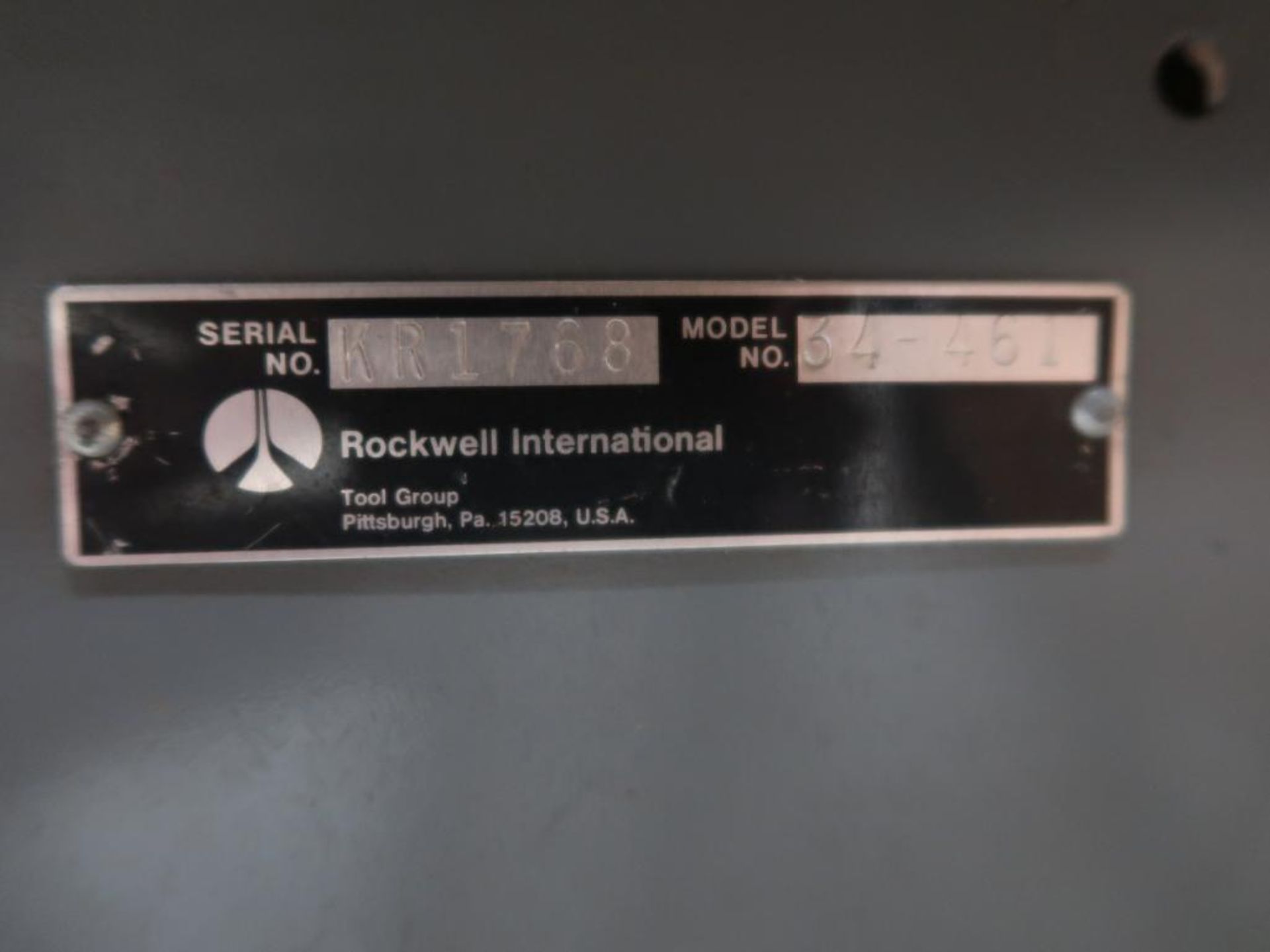 Rockwell Table Saw Model Unisaw 34-461, S/N KR1768 - Image 2 of 2