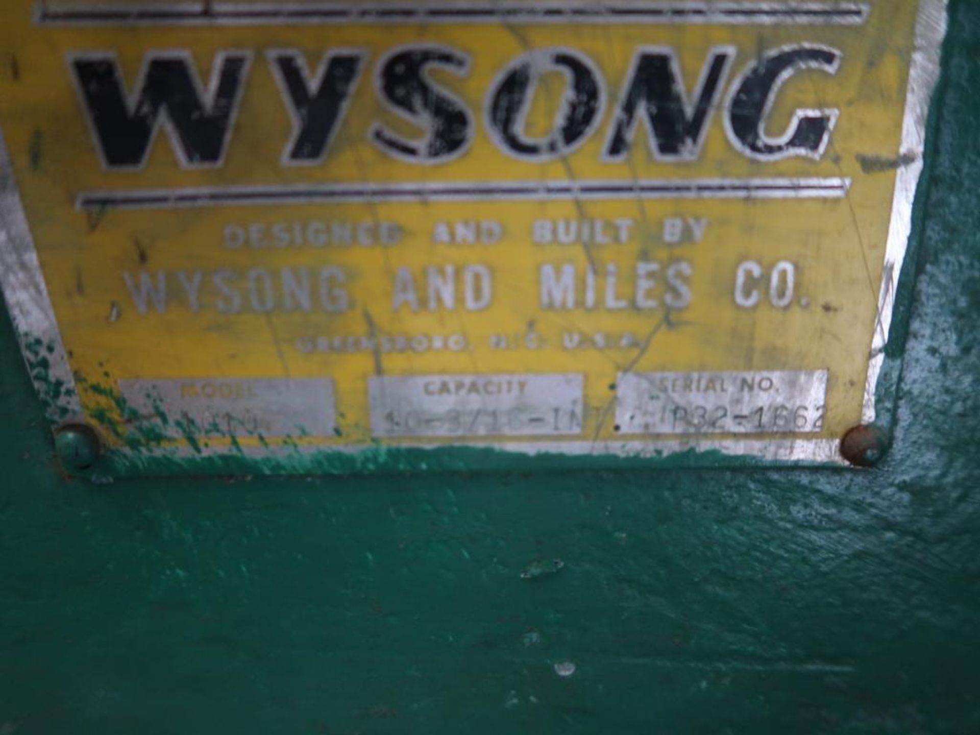 Wysong 10 ft. x 3/16 in. ga. Shear Model 10-10, S/N P32-1662, PC Control, Programmable Back Gauge - Image 4 of 4