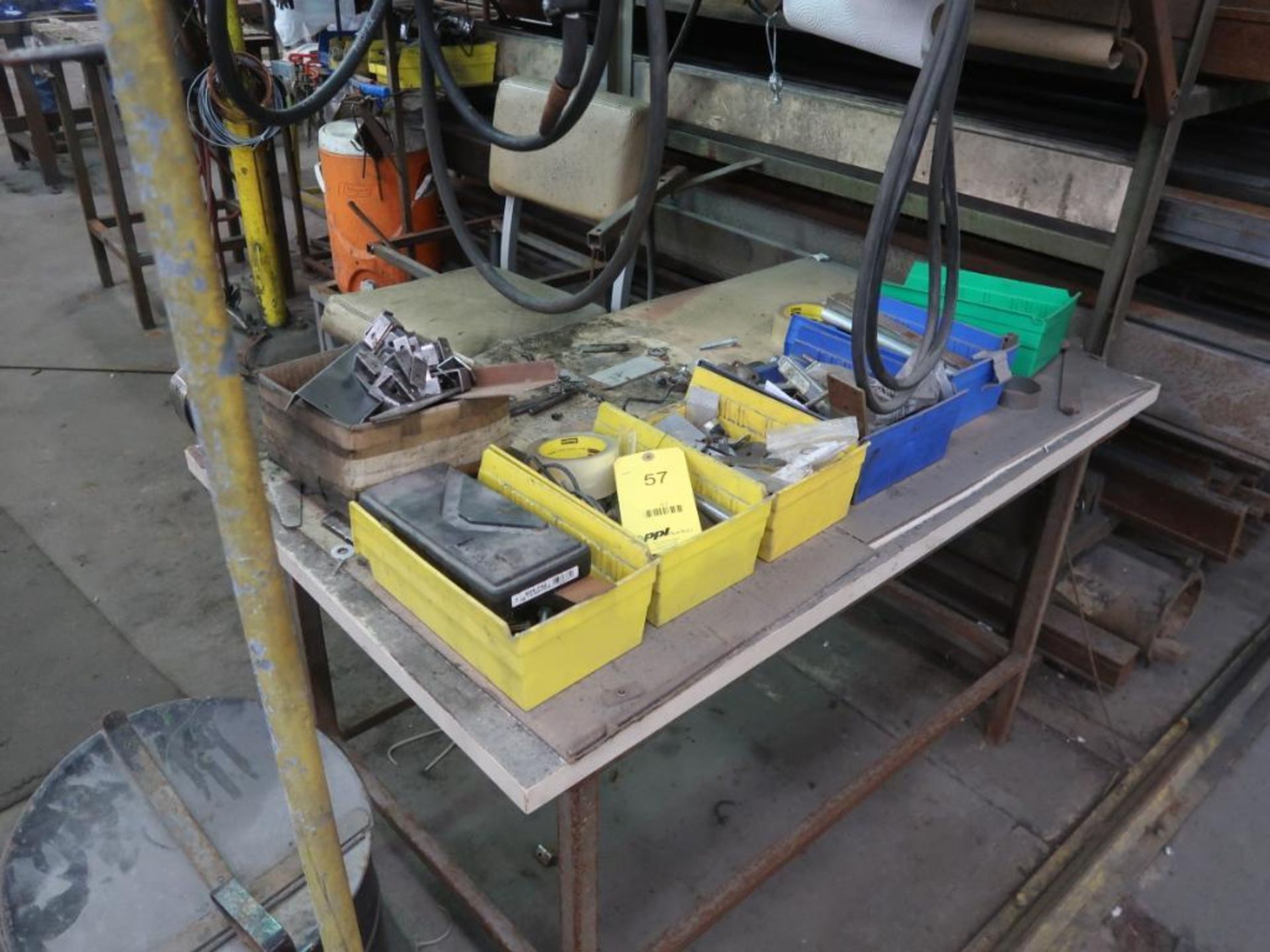 LOT: Assorted Welding Supplies, Equipment & Wire on (3) Tables & (1) Pallet - Image 4 of 4